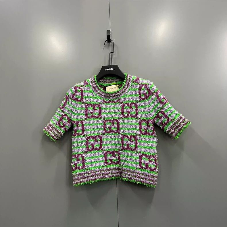 Gucci Gucci Jacquard GG knitted short-sleeved 2502-Nextarrow Size US M / EU 48-50 / 2 - 1 Thumbnail