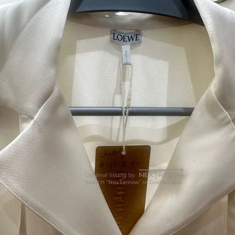 Loewe Loewe Logo Embroidered Ribbon Shirt Size XS / US 0-2 / IT 36-38 - 3 Thumbnail