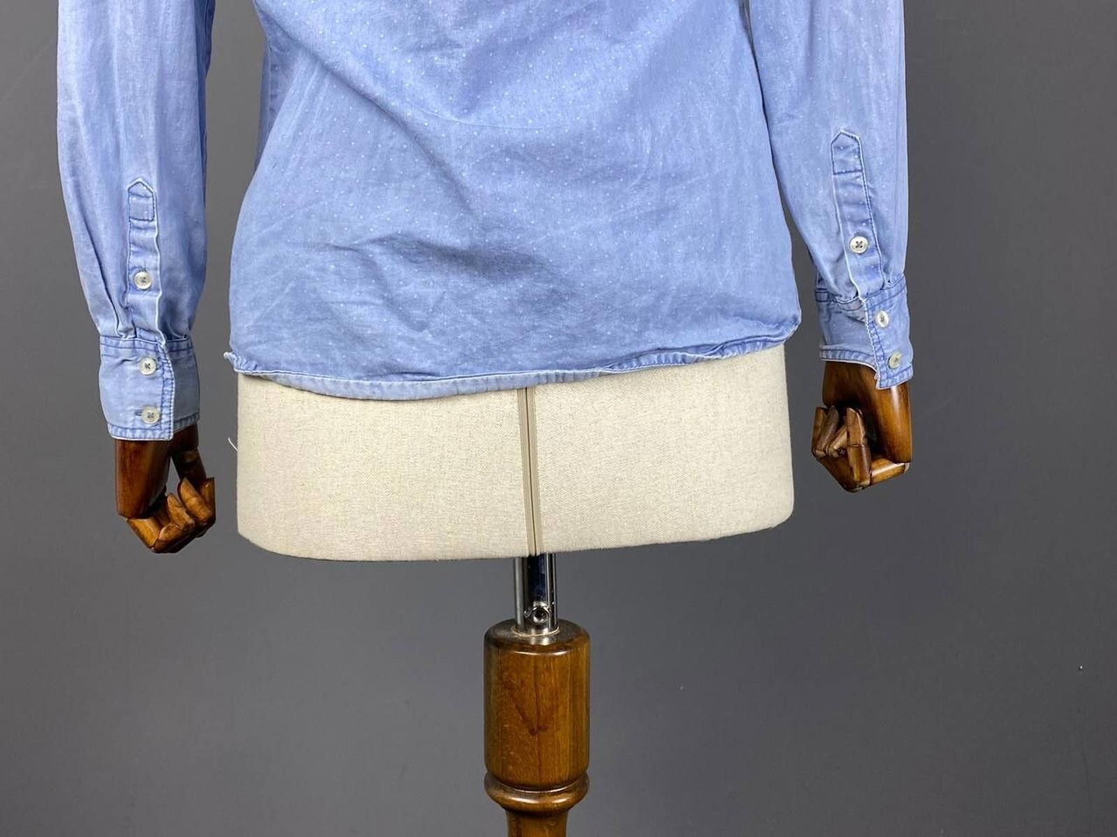 Designer Emily Van Den Bergh Blue Denim Blouse Shirt Size 36 / S Size S / US 4 / IT 40 - 9 Thumbnail