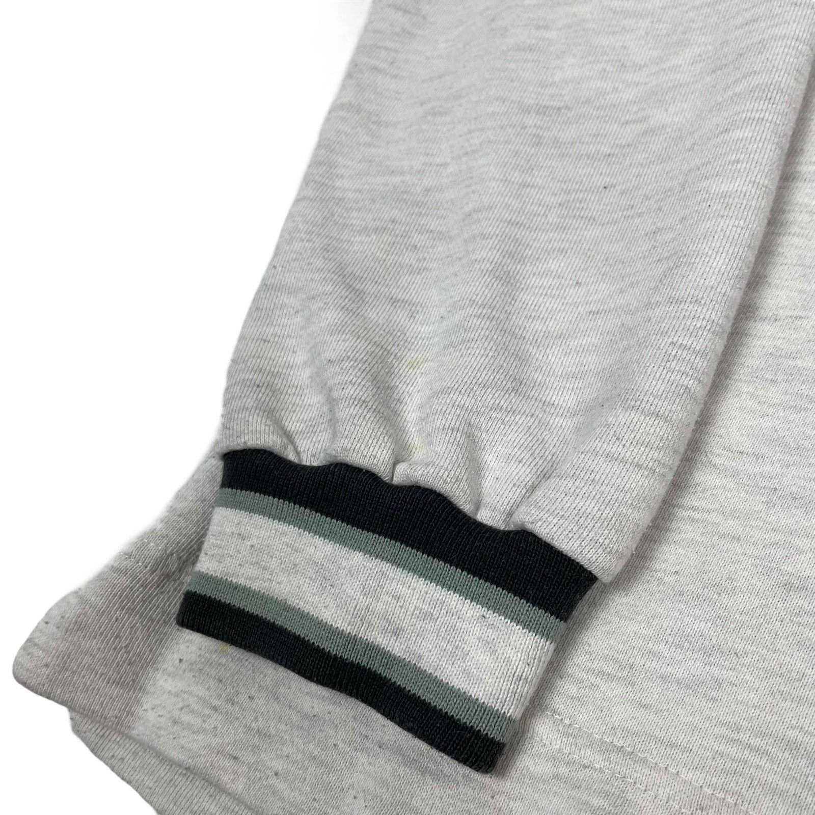Nike × Vintage Vintage Nike Men Gray Swoosh Collared Long Sleeve Polo Shirt Size US L / EU 52-54 / 3 - 9 Thumbnail