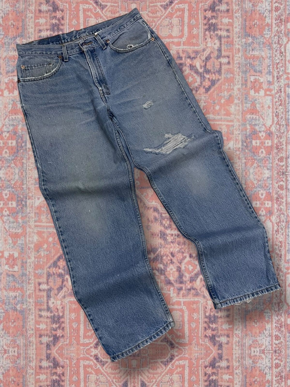 Levi's Vintage Clothing Vintage 1990s Designer Levis Strauss & Co 550 Distressed Size US 32 / EU 48 - 2 Thumbnail