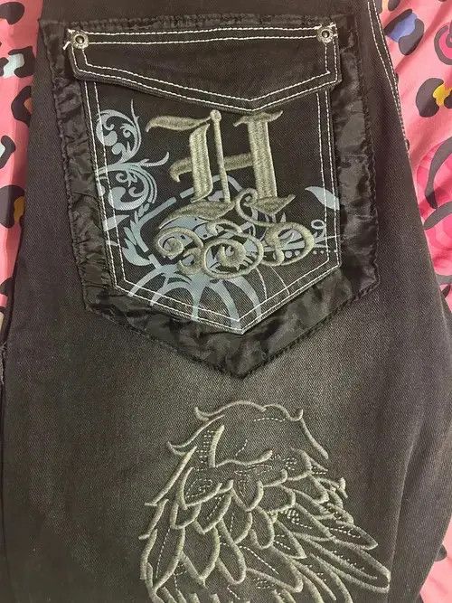 VIBE Baggy jeans with embroidery Size US 32 / EU 48 - 4 Thumbnail