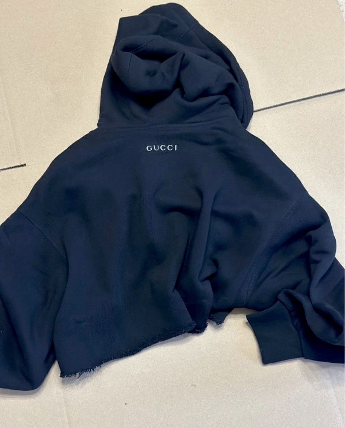 Gucci GUCCI BLACK CROPPED HOODIE Size XS / US 0-2 / IT 36-38 - 6 Thumbnail