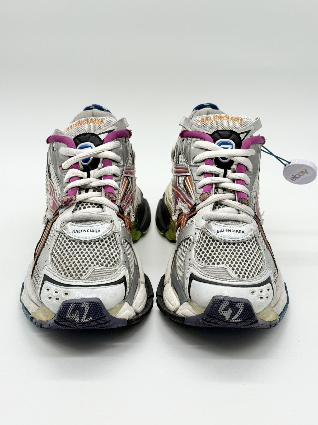 Balenciaga Size 9 - Balenciaga Runner Sneaker Multi-Color Size US 9 / EU 42 - 4 Thumbnail