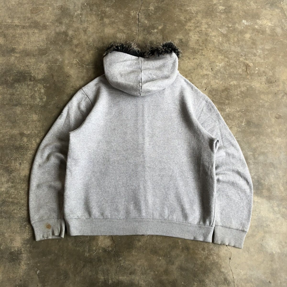 20471120 2000s My Mui Distressed Fur Ziphoodie Grey Ifsixwasnine Lgb Size US XL / EU 56 / 4 - 10 Thumbnail