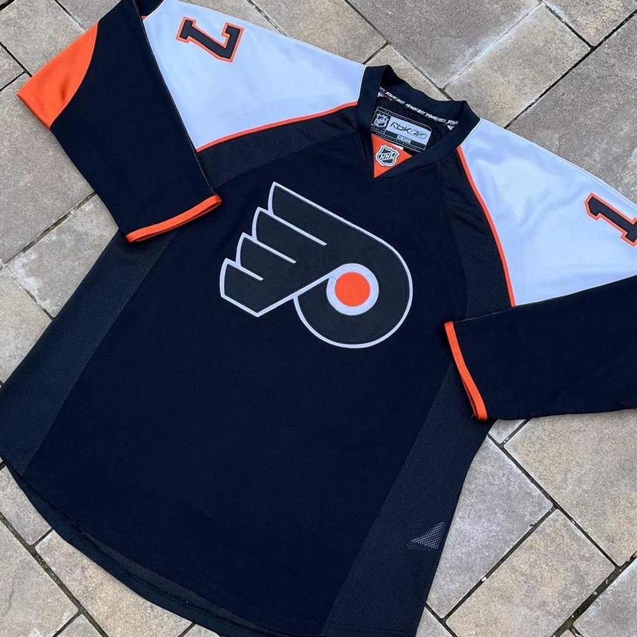 image of Reebok Ccm Nhl Philadelphia Flyers Hockey Jersey in Black, Men's (Size XL)