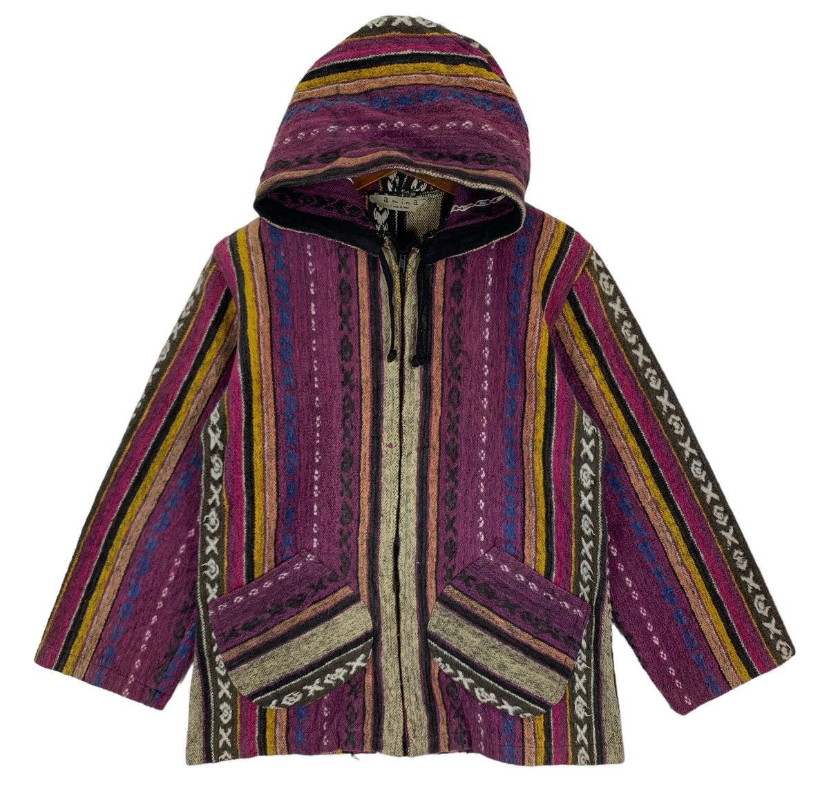 Vintage VINTAGE AMINA DENIM CANVAS ZIPPER HOODIE JACKET Size US M / EU 48-50 / 2 - 1 Thumbnail