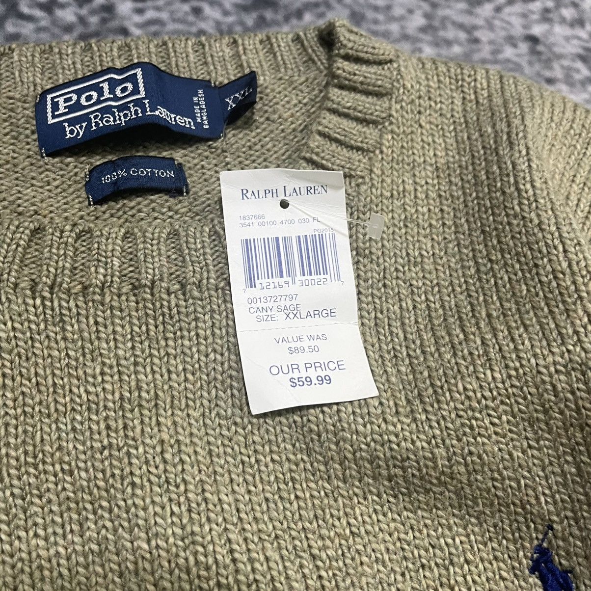 Polo Ralph Lauren Vintage Polo Ralph Lauren Small Pony Preppy Crewneck Sweater Size US XXL / EU 58 / 5 - 5 Thumbnail