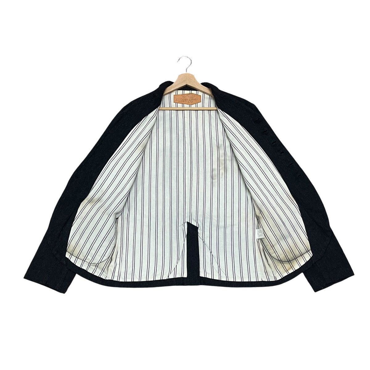 The Superior Labor Vintage The Superior Labor AW2008 Wool Leather Pocket Jacket Size US S / EU 44-46 / 1 - 22 Thumbnail