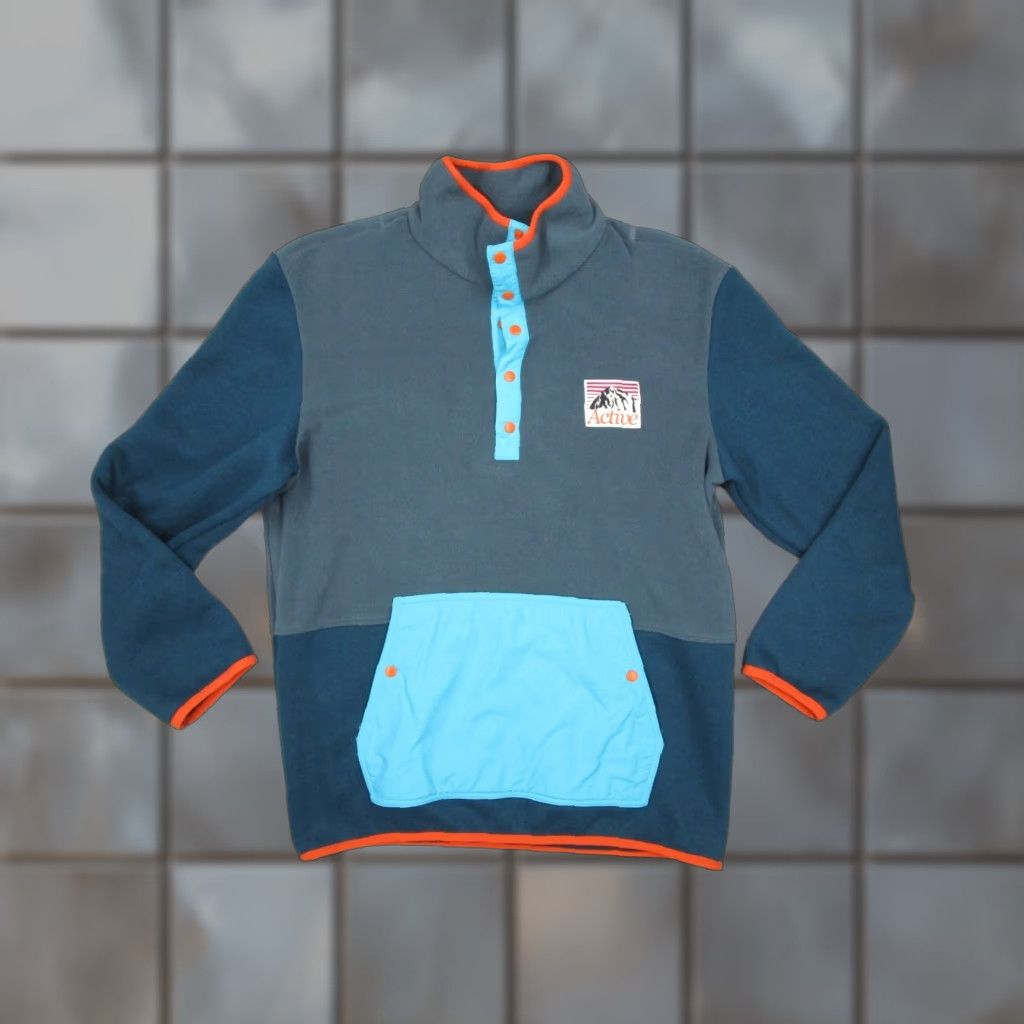 Vintage Active Jacket Mens Medium Blue 1/4 Snap Front Pullover Fleece Gorpcore Skate Ski Size US M / EU 48-50 / 2 - 1 Thumbnail