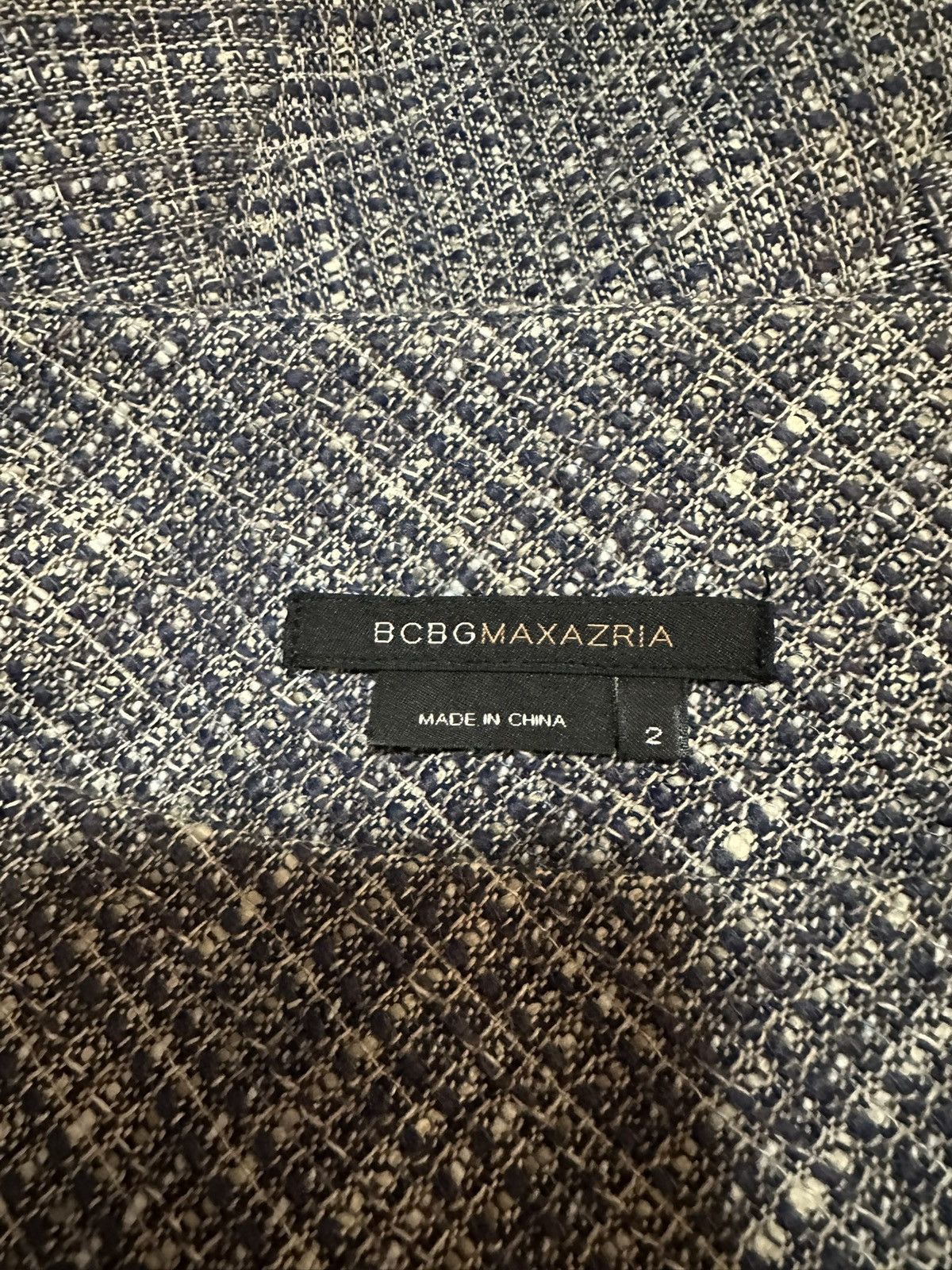 Bcbgmaxazria Tweed Short Sleeve Jacket with matching skirt Size S / US 4 / IT 40 - 5 Thumbnail