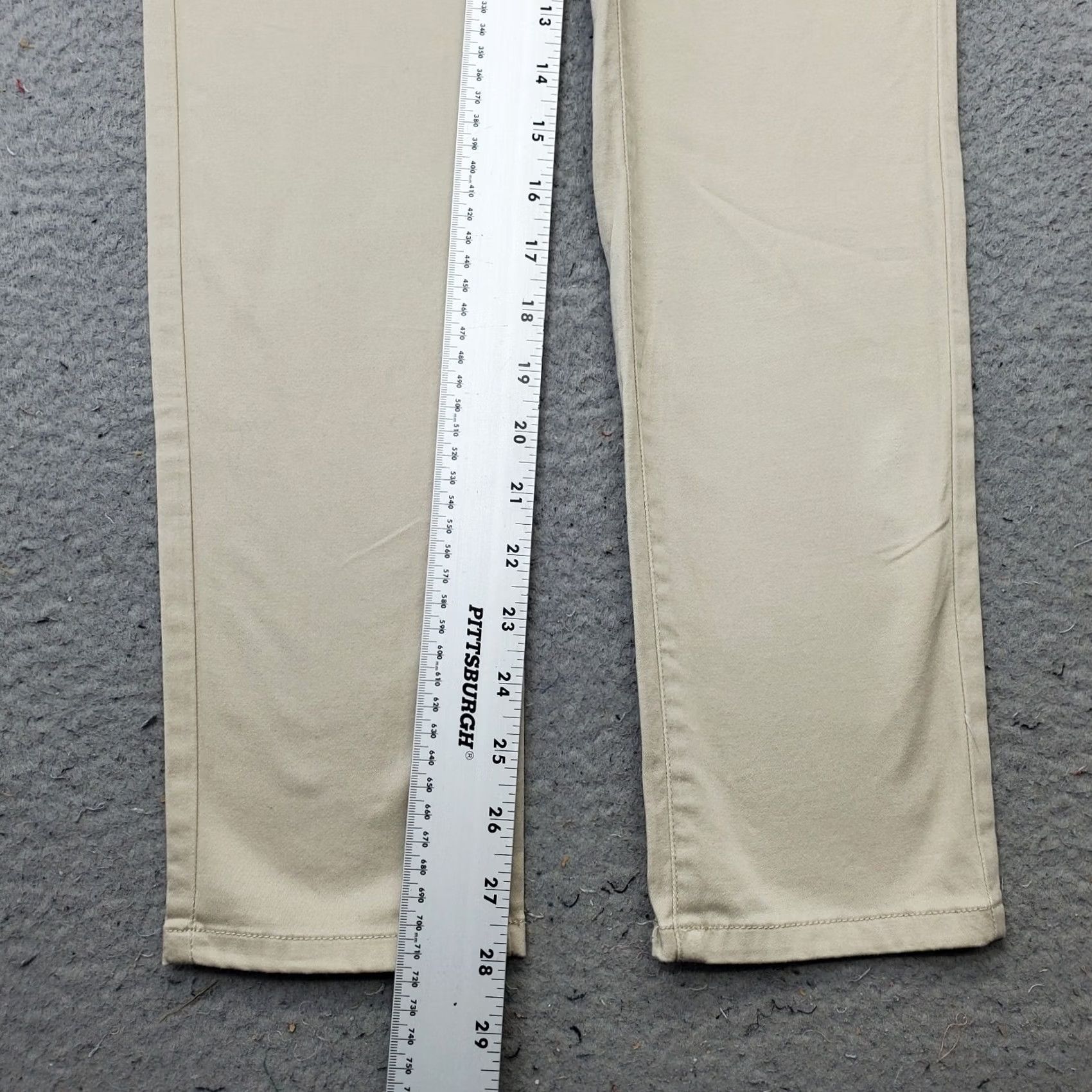 Nautica Nautica Pants Womens 0 Khaki Chino Straight Fit Ankle Length 28 Inseam Button Fly Capable Pockets Tan Casual Travel Homewear Mens Womens Size 25" / US 0 / IT 36 - 4 Thumbnail