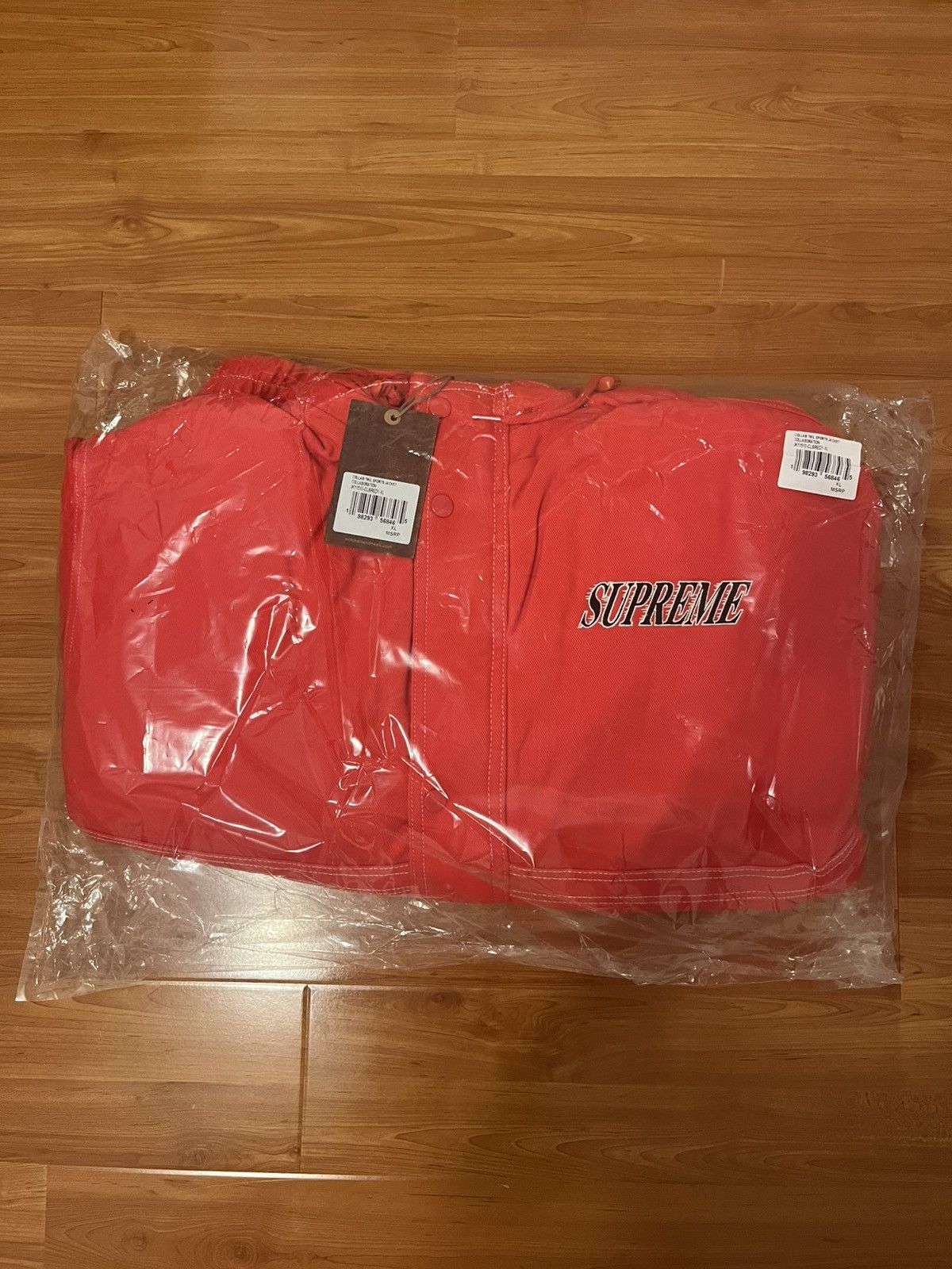 Supreme Supreme Mitchell & Ness Twill Stadium Jacket Red XL Size US XL / EU 56 / 4 - 2 Thumbnail