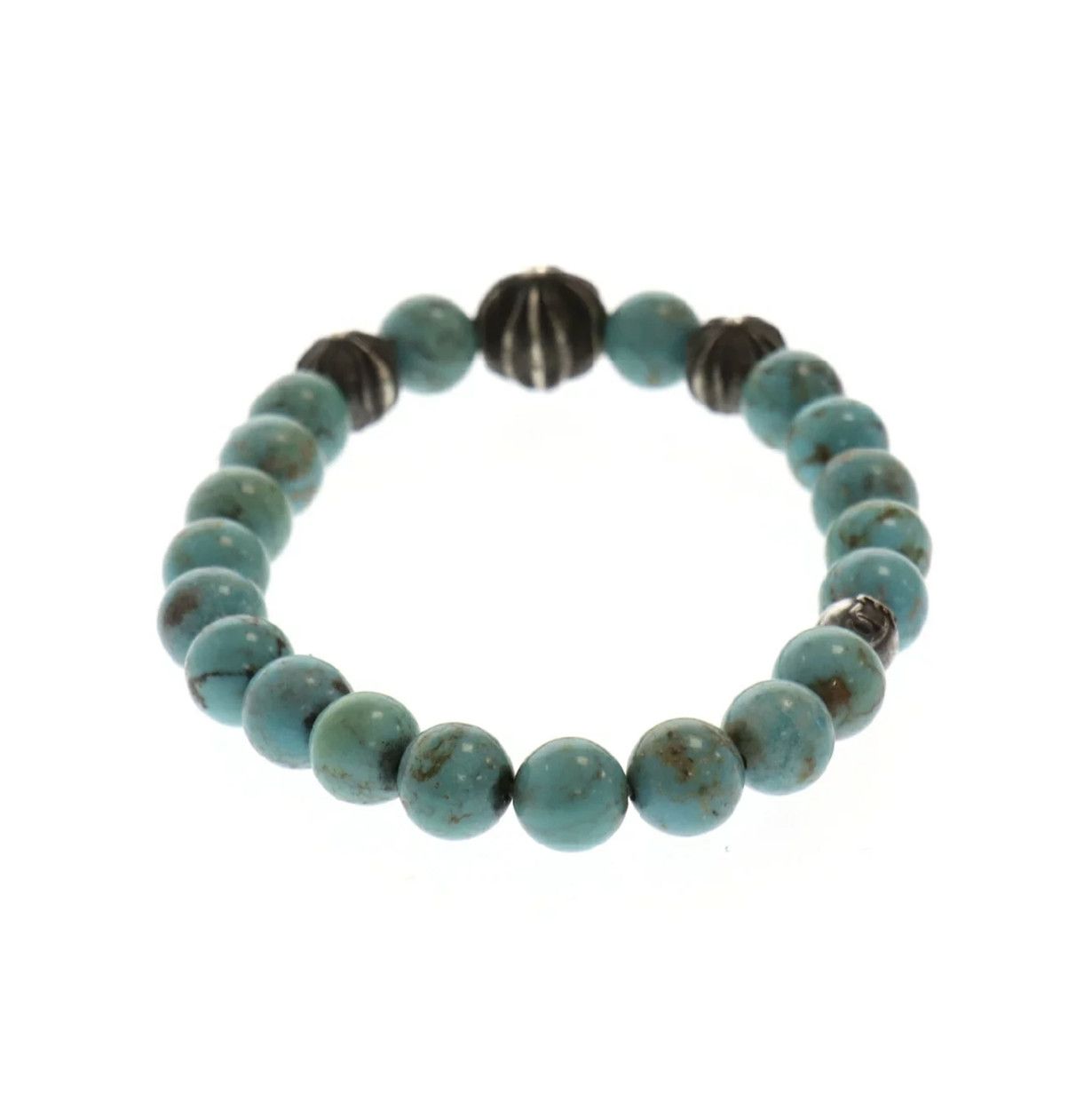 Chrome Hearts CHROME HEARTS 8MM TURQUOISE BEADS BRACELET Size ONE SIZE - 4 Thumbnail
