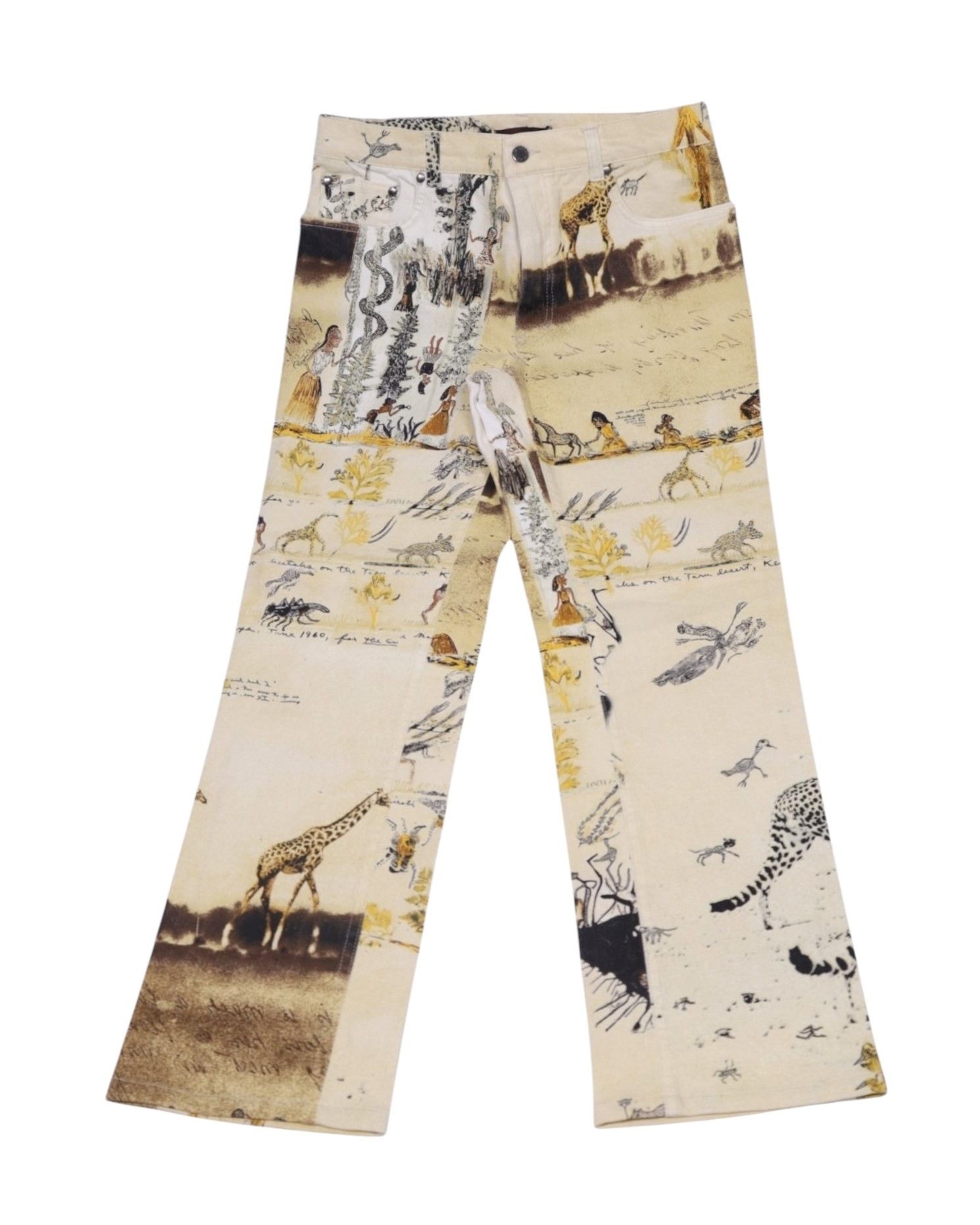 Roberto Cavalli Roberto Cavalli Safari Collection Print Pants Italy (S/32) Size US 32 / EU 48 - 1 Thumbnail