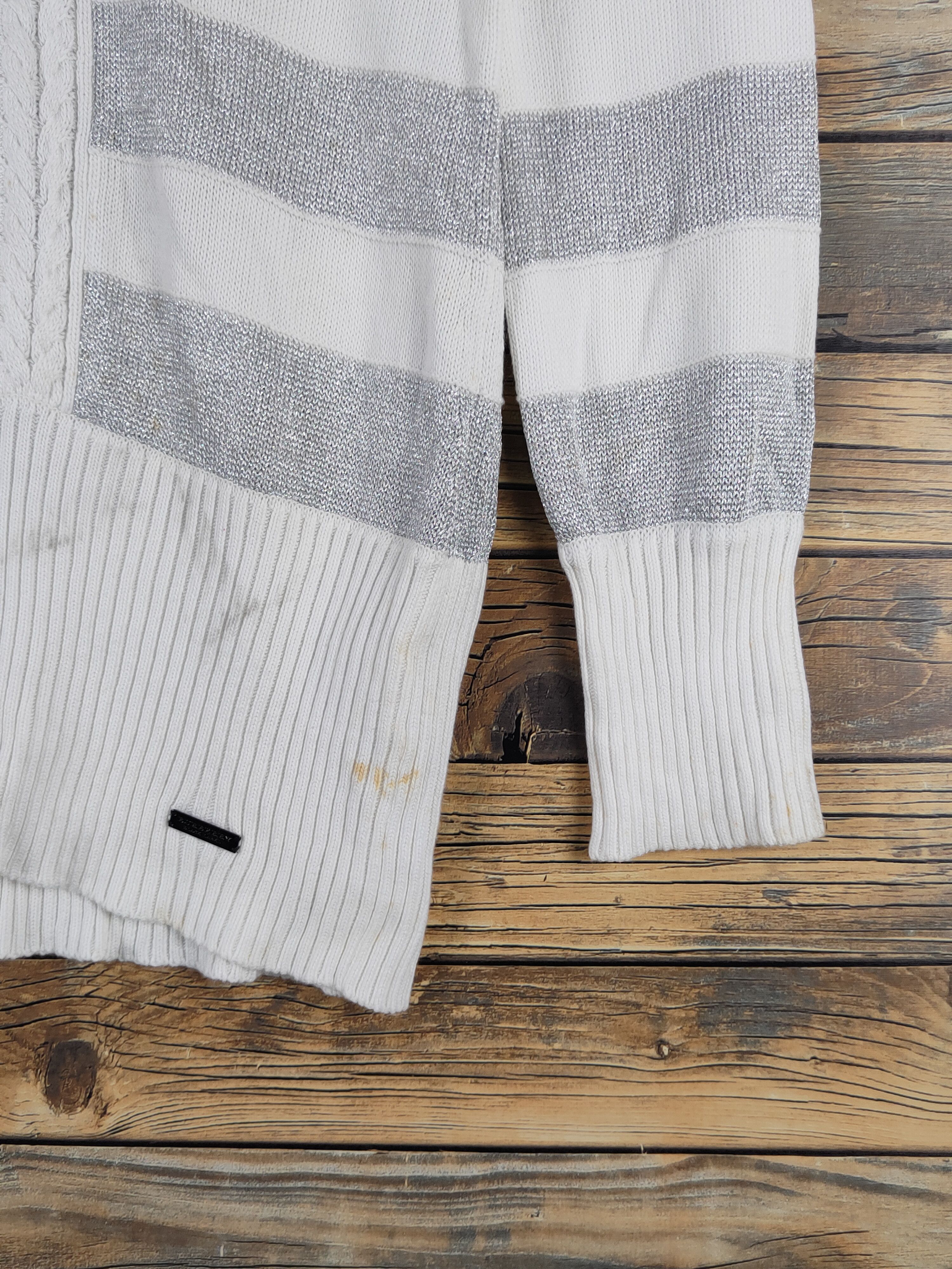 Burberry × Homespun Knitwear × Japanese Brand Burberry White Knitwear Sweatshirts #W1465 Size XS / US 0-2 / IT 36-38 - 7 Thumbnail