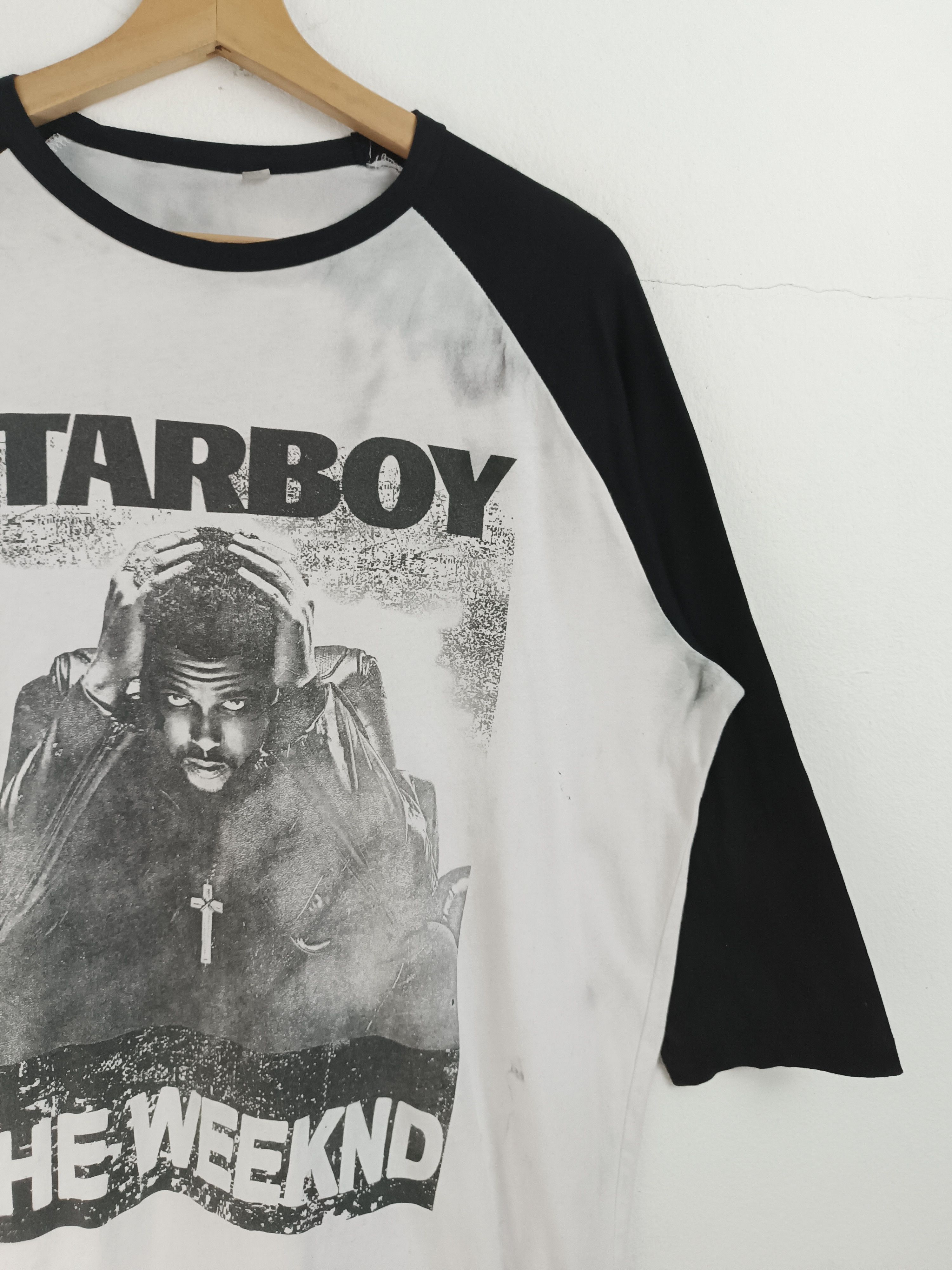 Rap Tees TRASHED THE WEEKND 3Q TEE RAP TEES HIP HOP SELENA BIEBER Size US XL / EU 56 / 4 - 6 Thumbnail
