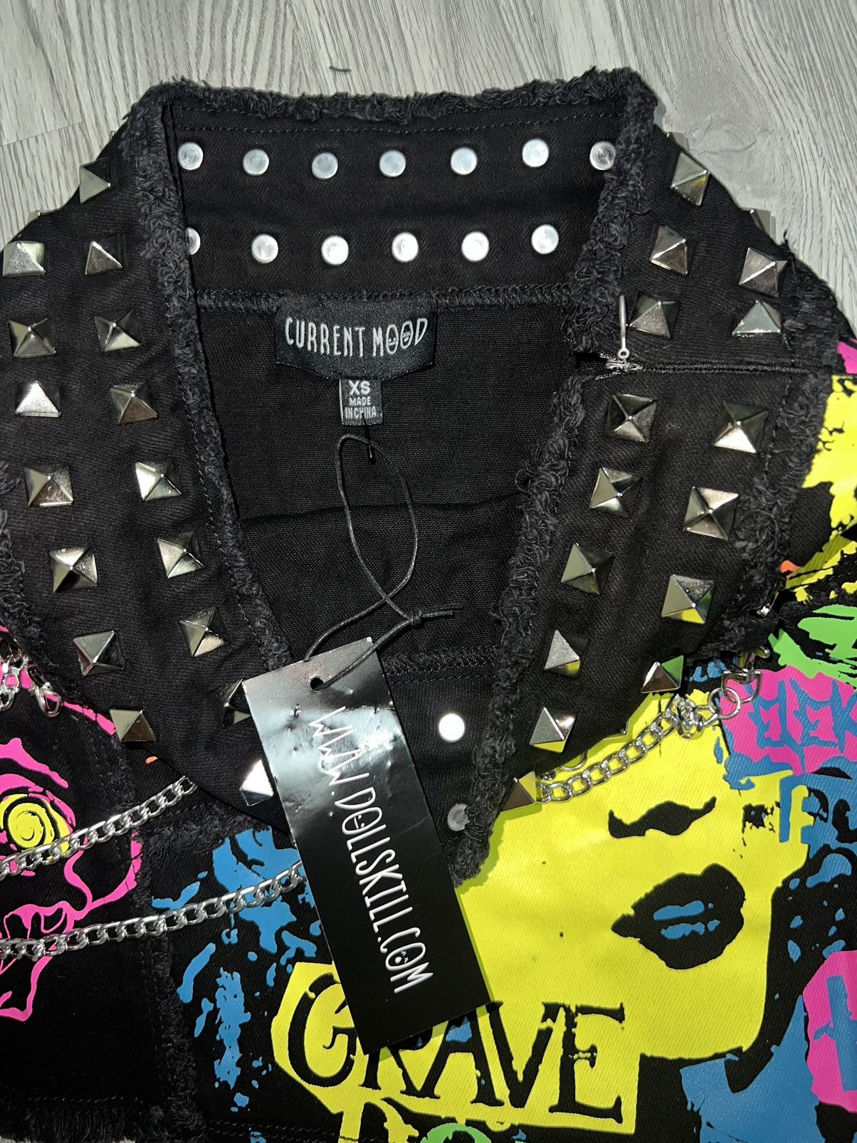 Japanese Brand Louder now patchwork mini skirt ❤️‍🔥⛓️ Size 25" / US 0 / IT 36 - 8 Thumbnail