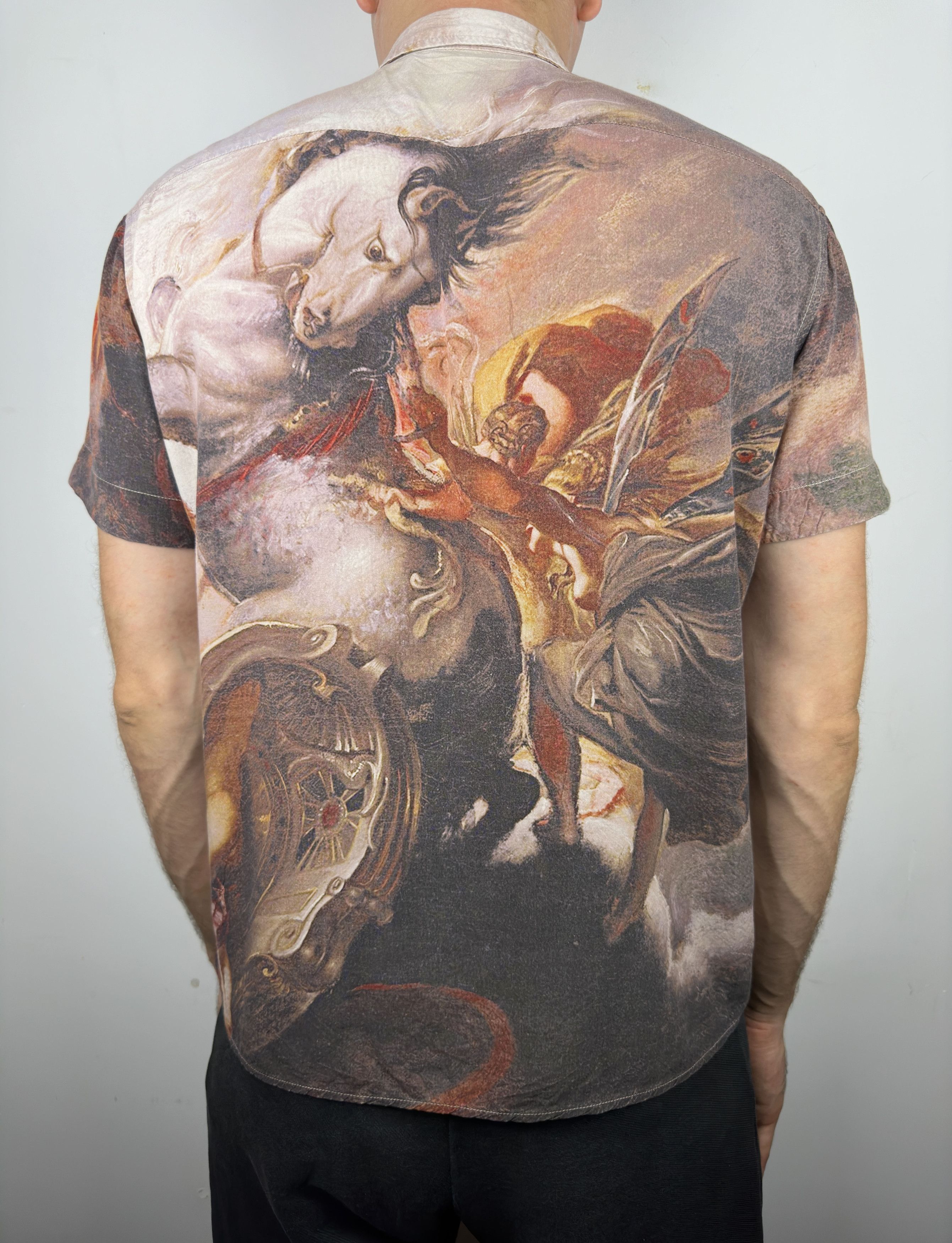 Han Kjobenhavn Han Kjobenhavn Mist Fullprint Button Up Shirt Rayon Luxury Size US L / EU 52-54 / 3 - 4 Thumbnail