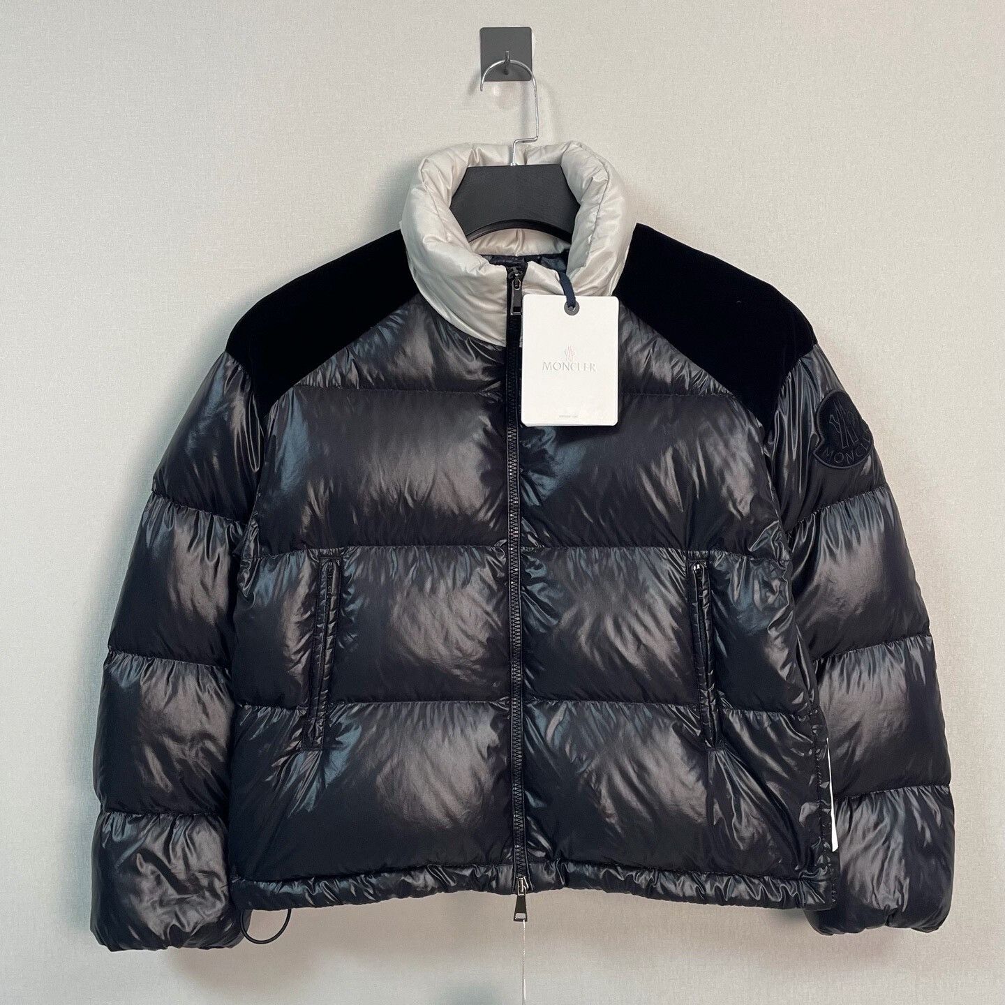 new moncler letter print puffer jacket