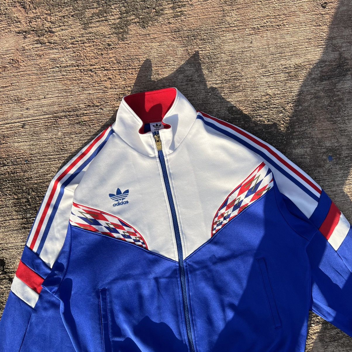 Adidas × Vintage Vintage Adidas Tracktop Vortis Tokushima Otsuka F.C Jacket Size US L / EU 52-54 / 3 - 2 Thumbnail