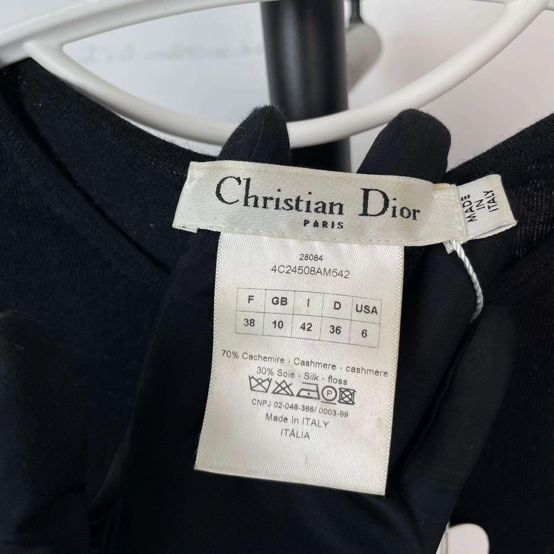 Dior Dior spun knit sleeveless top FR38 black Size S / US 4 / IT 40 - 3 Thumbnail
