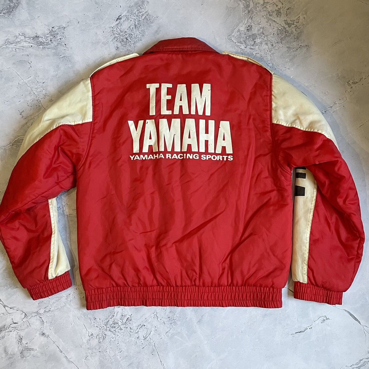 Vintage × Yamaha Yamaha 90s Vintage Racing Bomber Jacket Authentic