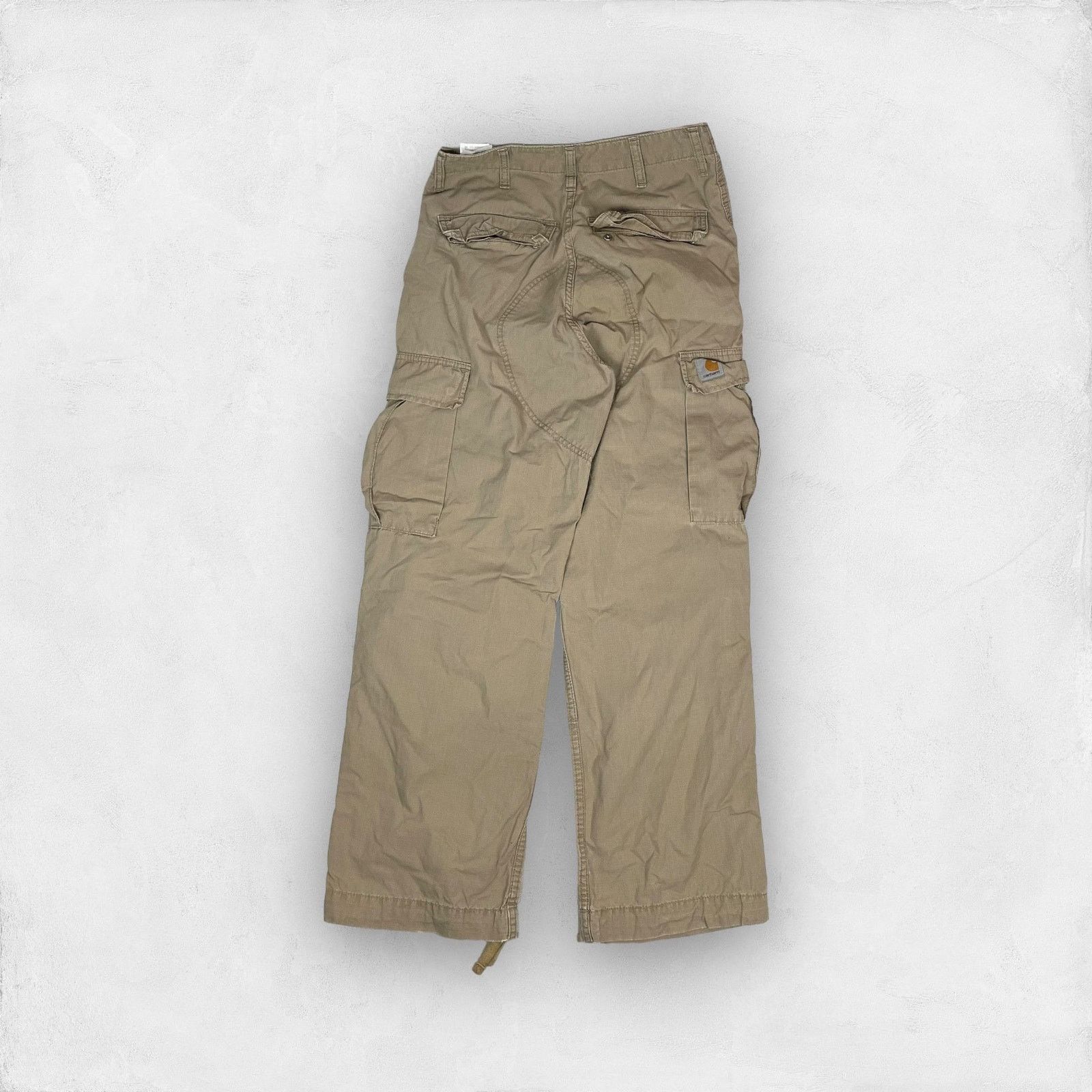 Carhartt × Vintage Carhartt Men's beige Cotton Logo Zip Fly Cargo Pants 27 x 30 Size US 27 - 7 Thumbnail