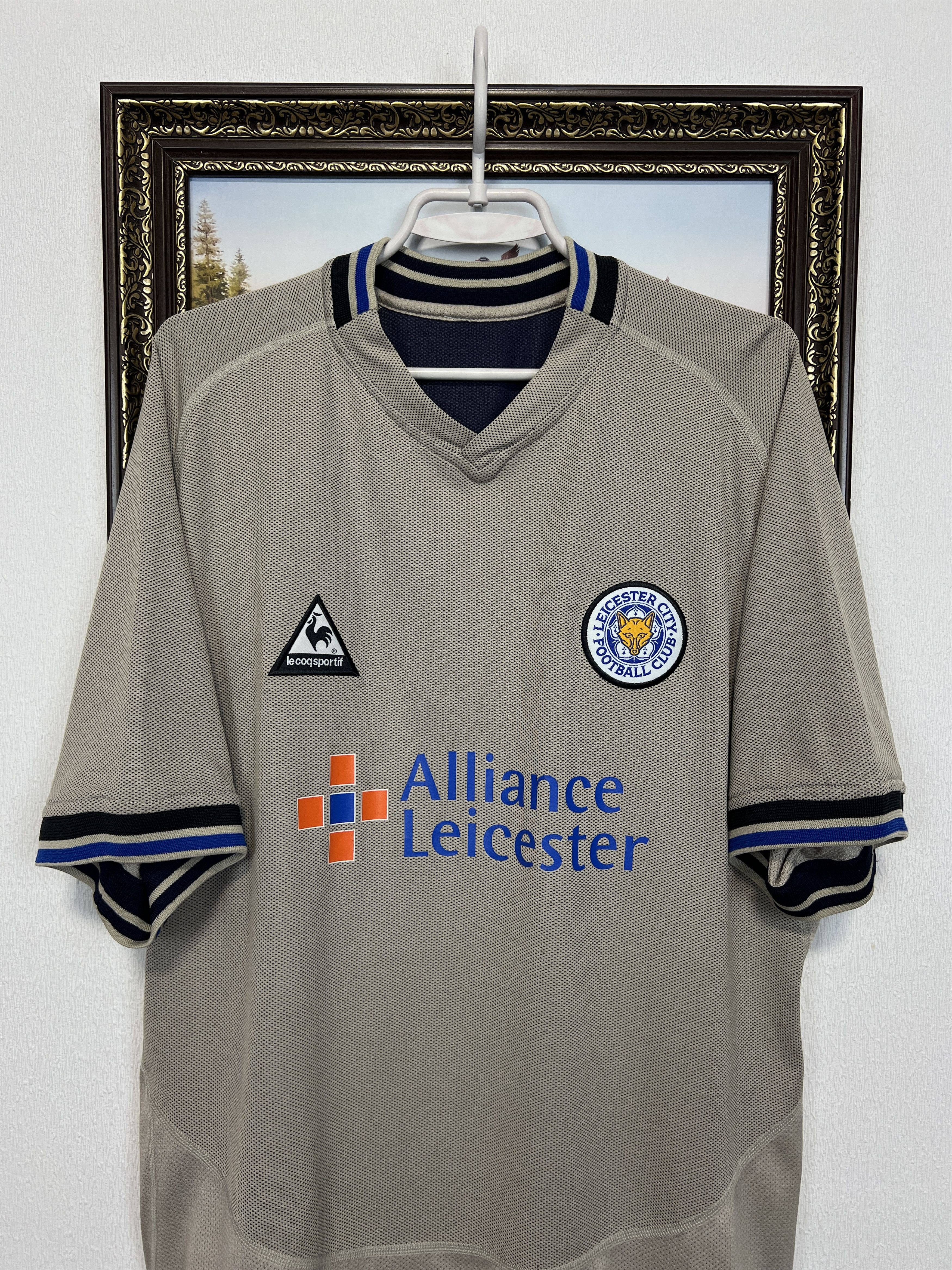 Le Coq Sportif Leicester City Away football shirt 2004 Soccer Jersey Size US XL / EU 56 / 4 - 2 Thumbnail