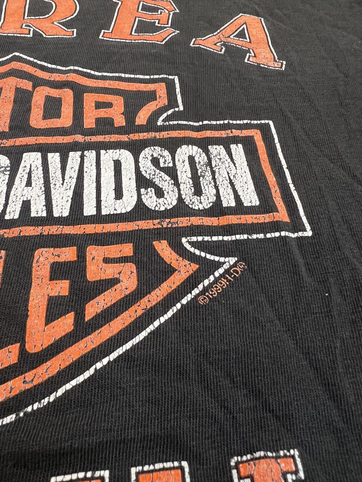 Harley Davidson Vintage Harley Davidson 1999 made in USA Seoul korea t shirt Size US XL / EU 56 / 4 - 11 Thumbnail
