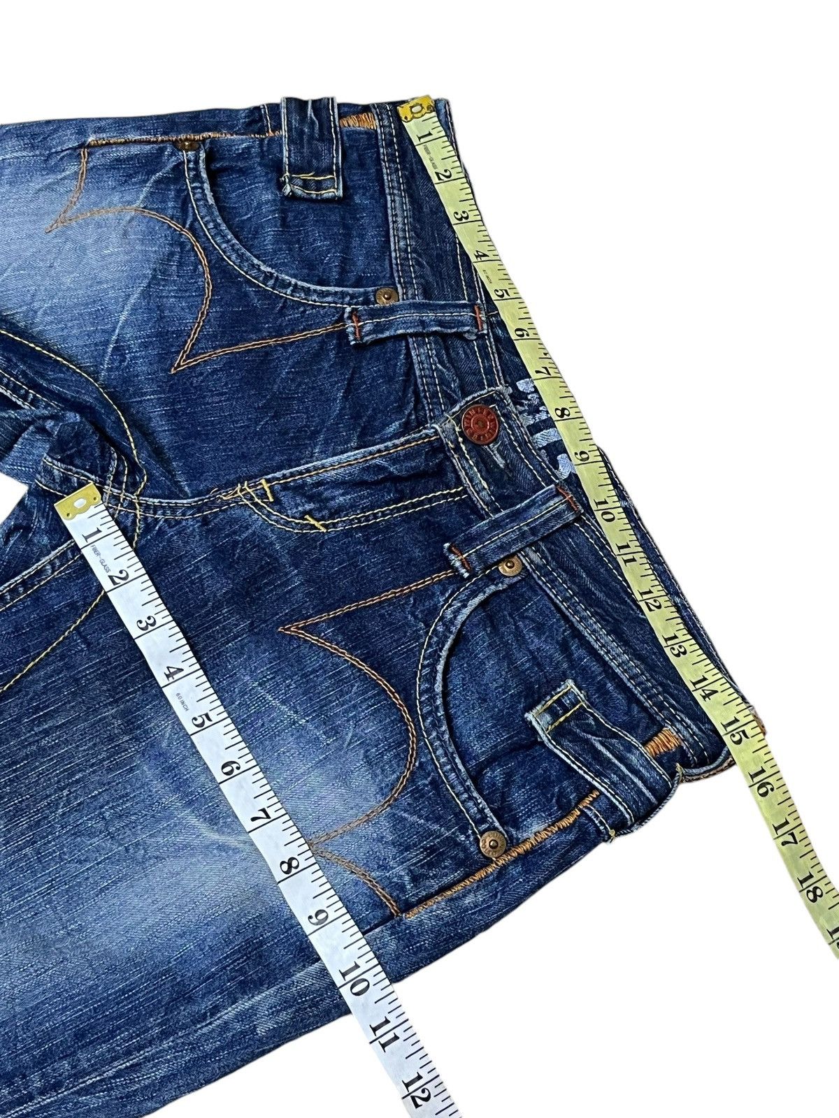 Edwin FLARED🔥VINTAGE EDWIN 503 MADE IN JAPAN BLUE TRIP JEANS Size US 30 / EU 46 - 13 Thumbnail