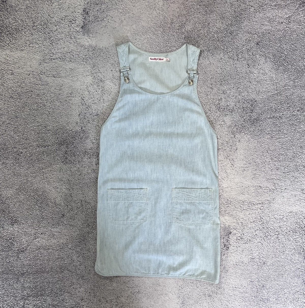 Chloe Sea by Chloe Women’s Dress Denim Overall Cotton Size USA4 Size S / US 4 / IT 40 - 3 Thumbnail