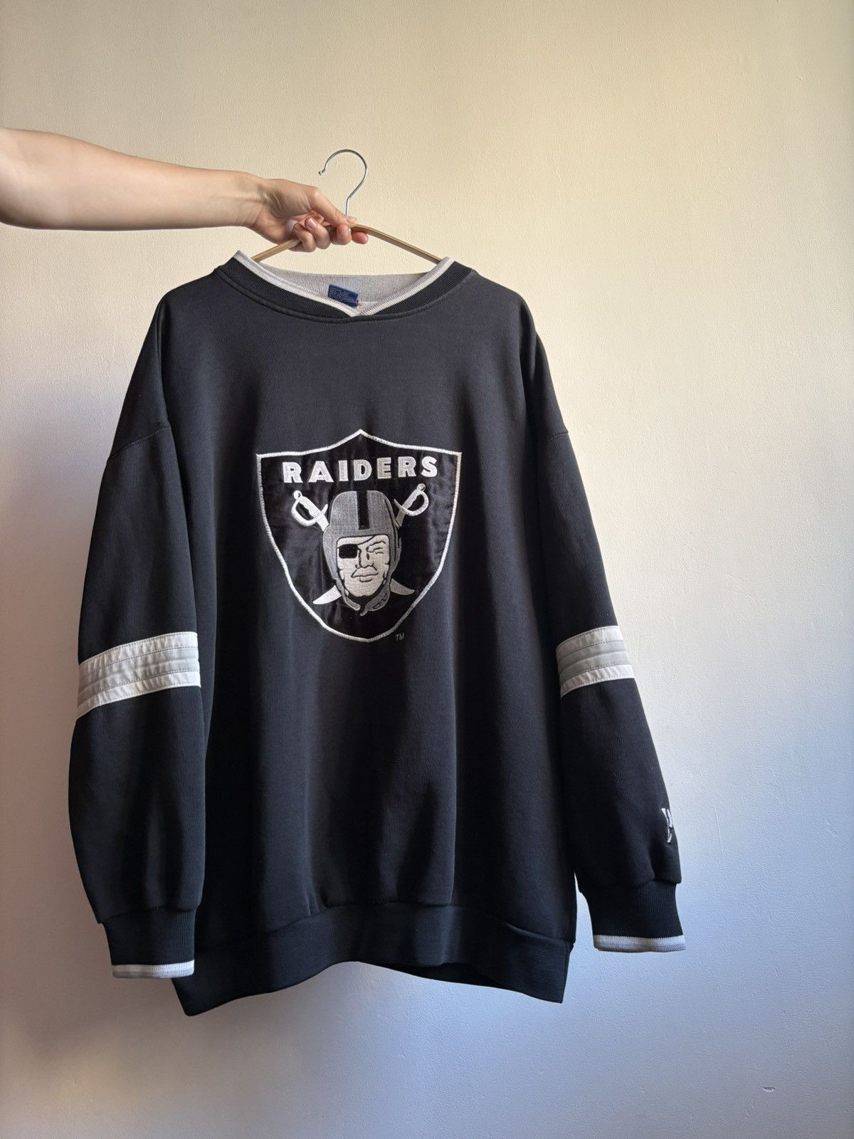 Vintage RARE Vintage 90s LA Raiders Logo Crewneck Sweat Eazy E 90s Size US L / EU 52-54 / 3 - 2 Thumbnail