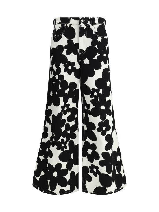 パンツ MARNI Woman Pants Black PAMA0514S0UTC462 DIN99 Marni MARNI Women Straight Pants PAMA0514S0UTC462 DIN99