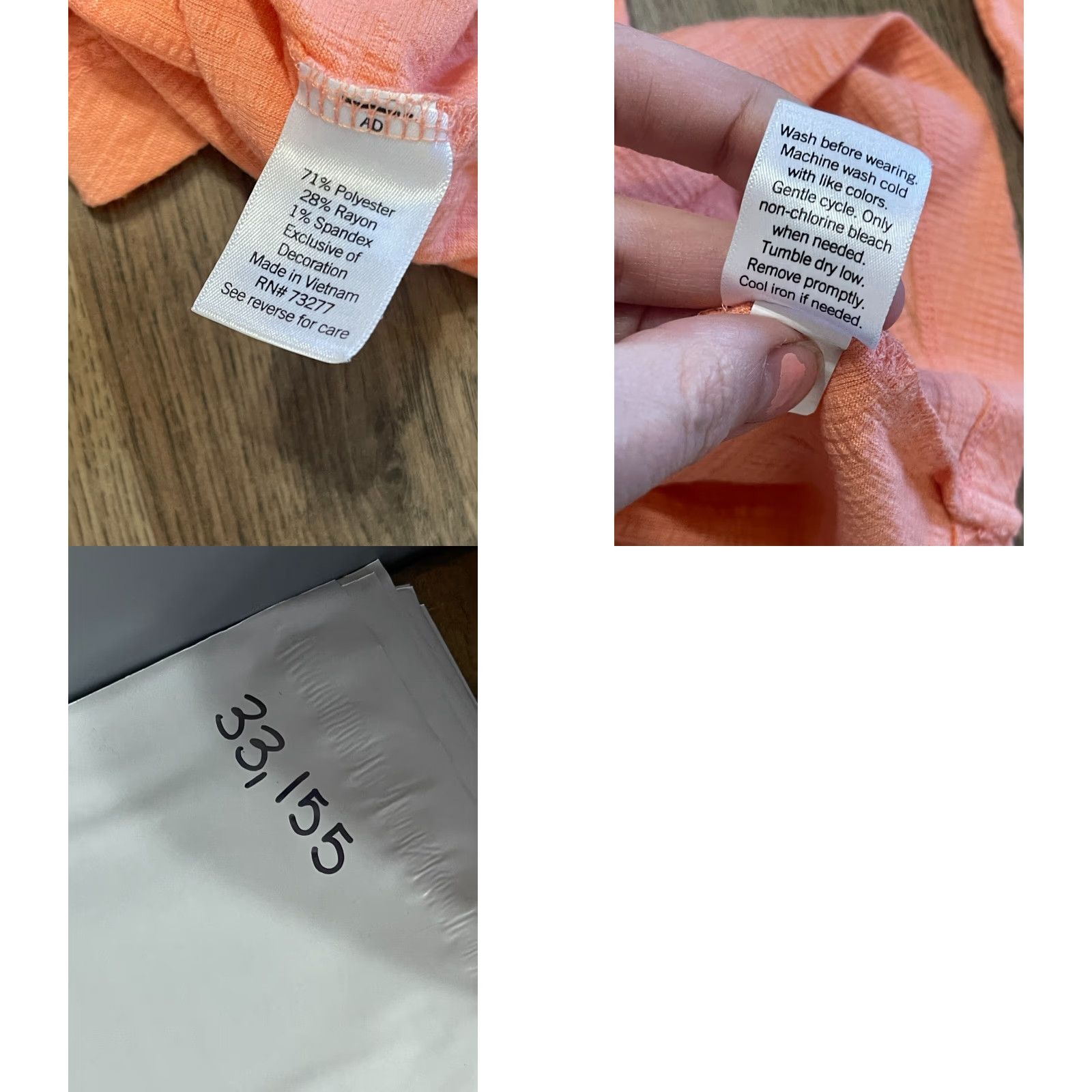 Vintage **Women's Plus Size 1X Orange V-neck Long Sleeve Sonoma Shirt** User: Women's Plus Size 1X Orange V-neck Long Sleeve Sonoma Shirt Size XL / US 12-14 / IT 48-50 - 8 Thumbnail