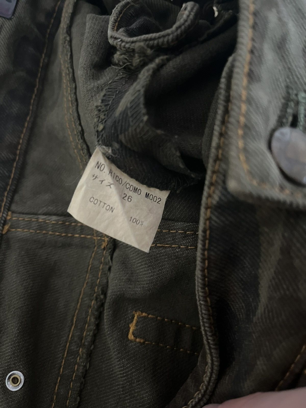 Le Grande Bleu (L.G.B.) LGB camo bell bottom jeans. ID:Rico/como Size US 28 / EU 44 - 7 Thumbnail
