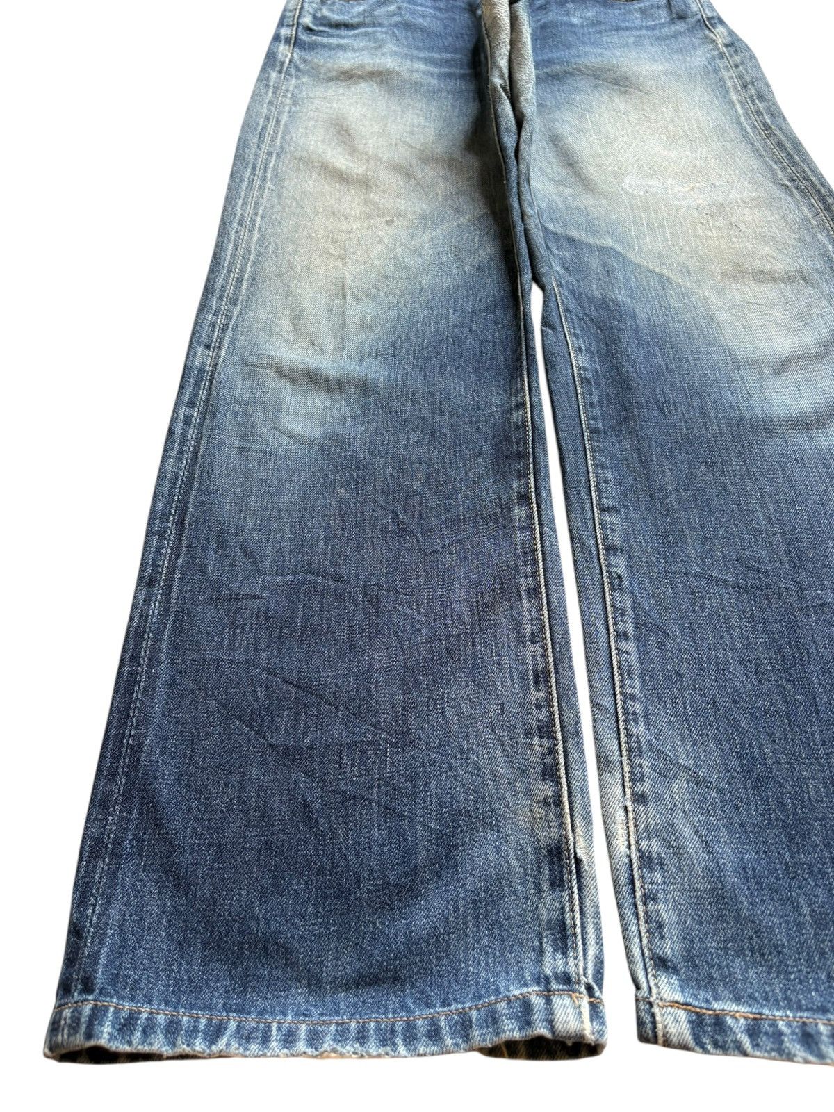 Levi's Vintage 80s Levis 702 Selvedge Buckle Back Distress Jean Size US 31 - 6 Thumbnail