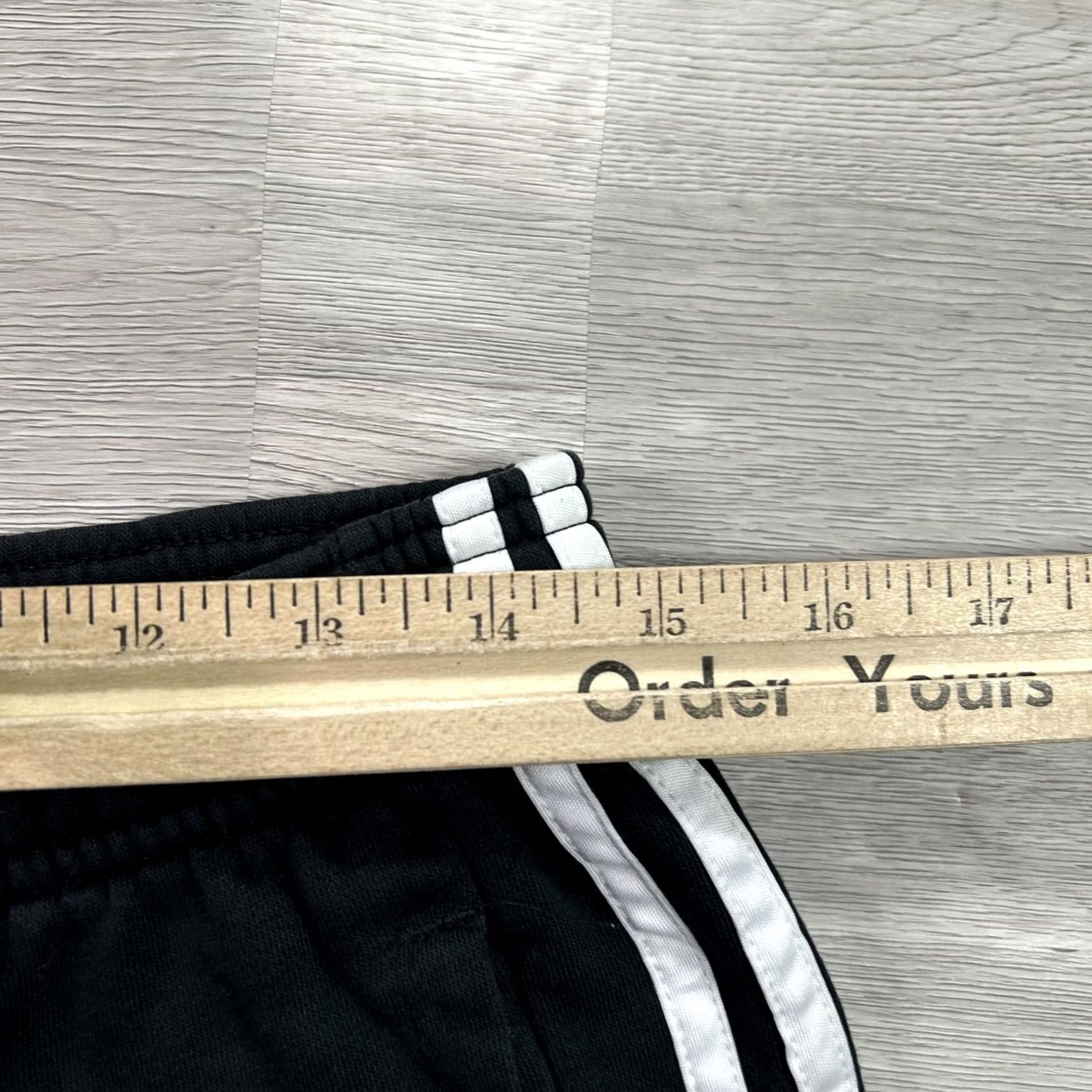 Adidas Adidas Sweatpants Mens Medium Black Fleece 3 Stripe Jogger Athletic GM9435 Size US 31 - 6 Thumbnail