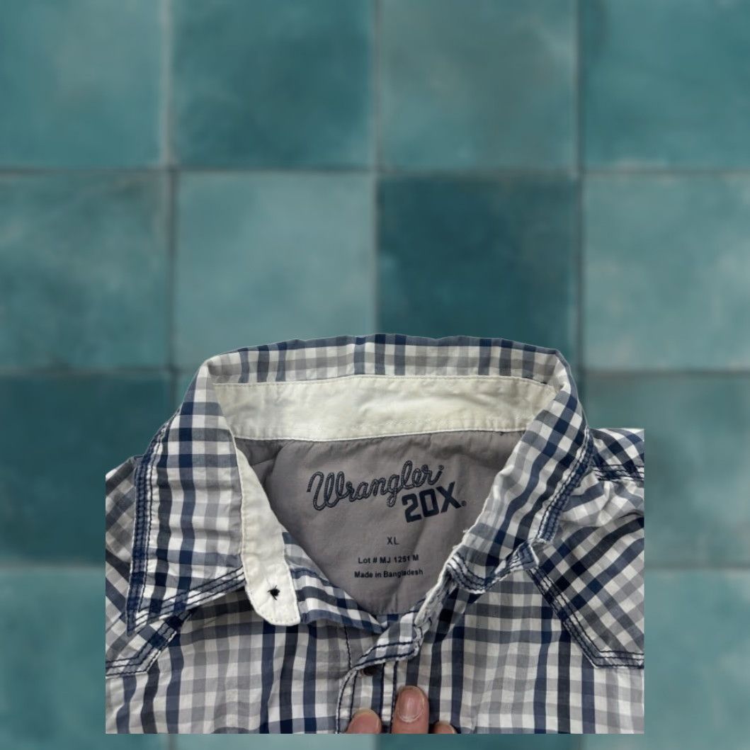 Wrangler Mens Western Shirt Wrangler XL Extra Large Plaid Long Sleeve Size US XL / EU 56 / 4 - 3 Thumbnail