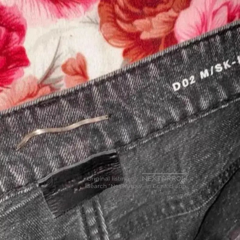 Saint Laurent Paris Saint Laurent Paris Classic Washed Asymmetrical Cut-Out De Size US 32 / EU 48 - 4 Thumbnail