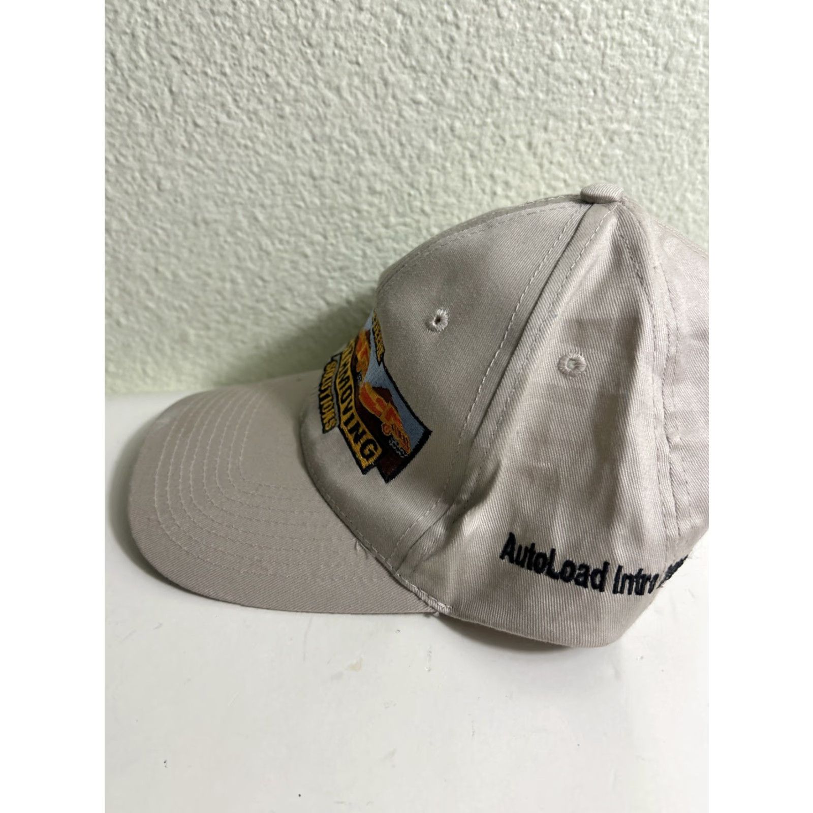 John Deere John Deere Earthmoving Solutions Hat Beige One Size Men Adjustable Strapback Cap Beige Hook Loop Baseball Cap Size ONE SIZE - 5 Thumbnail