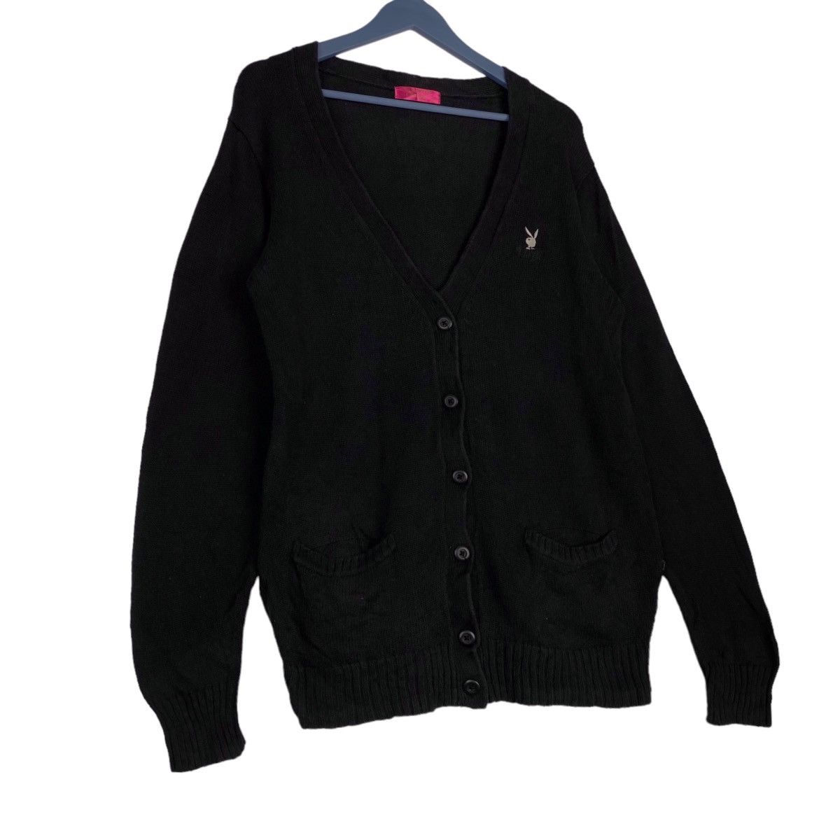 Playboy × Vintage Vintage Playboy Bunny Small Embroidered Logo Cardigan V-Neck Size US M / EU 48-50 / 2 - 3 Thumbnail