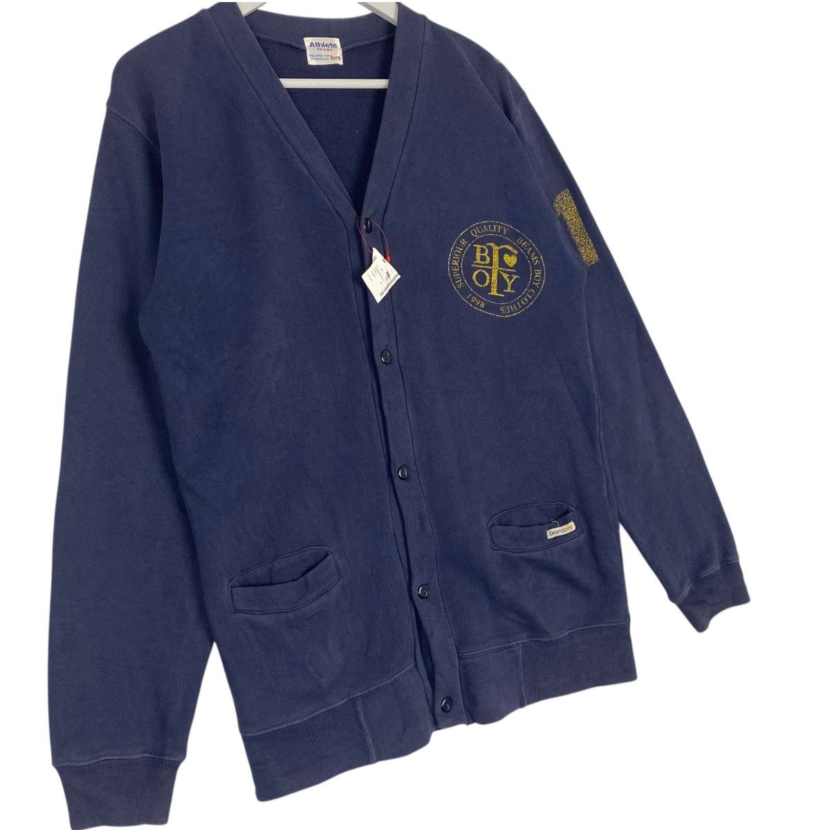 Other Vintage Beams Full Button Cardigan NavyBlue Pullover Size M Size US M / EU 48-50 / 2 - 3 Thumbnail