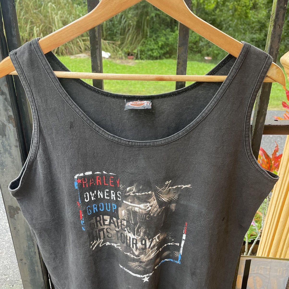 Harley Davidson × Vintage 🔥Vintage 1997 Harley Davidson Greatest Hits Sleeveless Tee Size US S / EU 44-46 / 1 - 3 Thumbnail