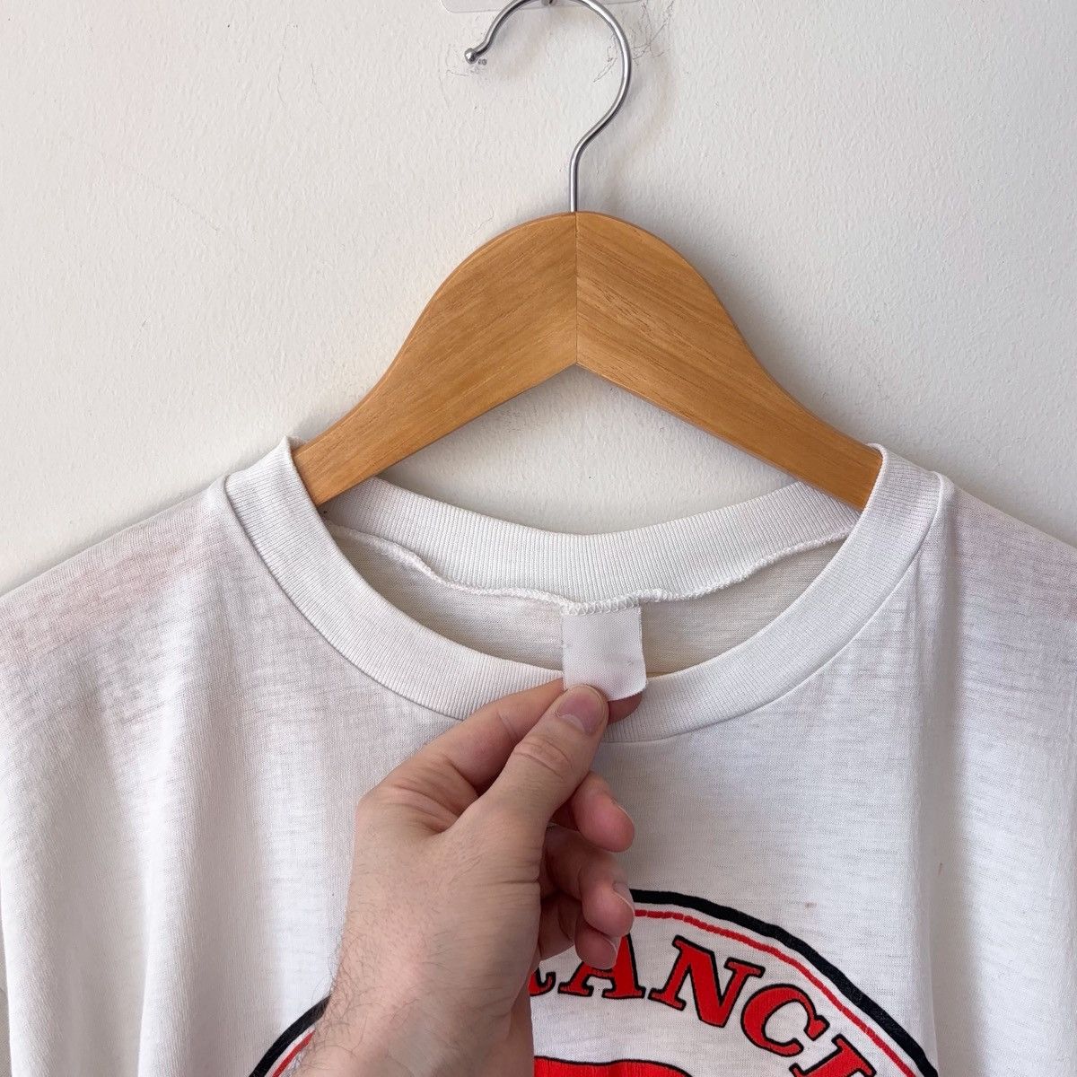 Vintage 80s San Fransisco SF Giants Paper Thin Burnout T-Shirt Size US L / EU 52-54 / 3 - 3 Thumbnail
