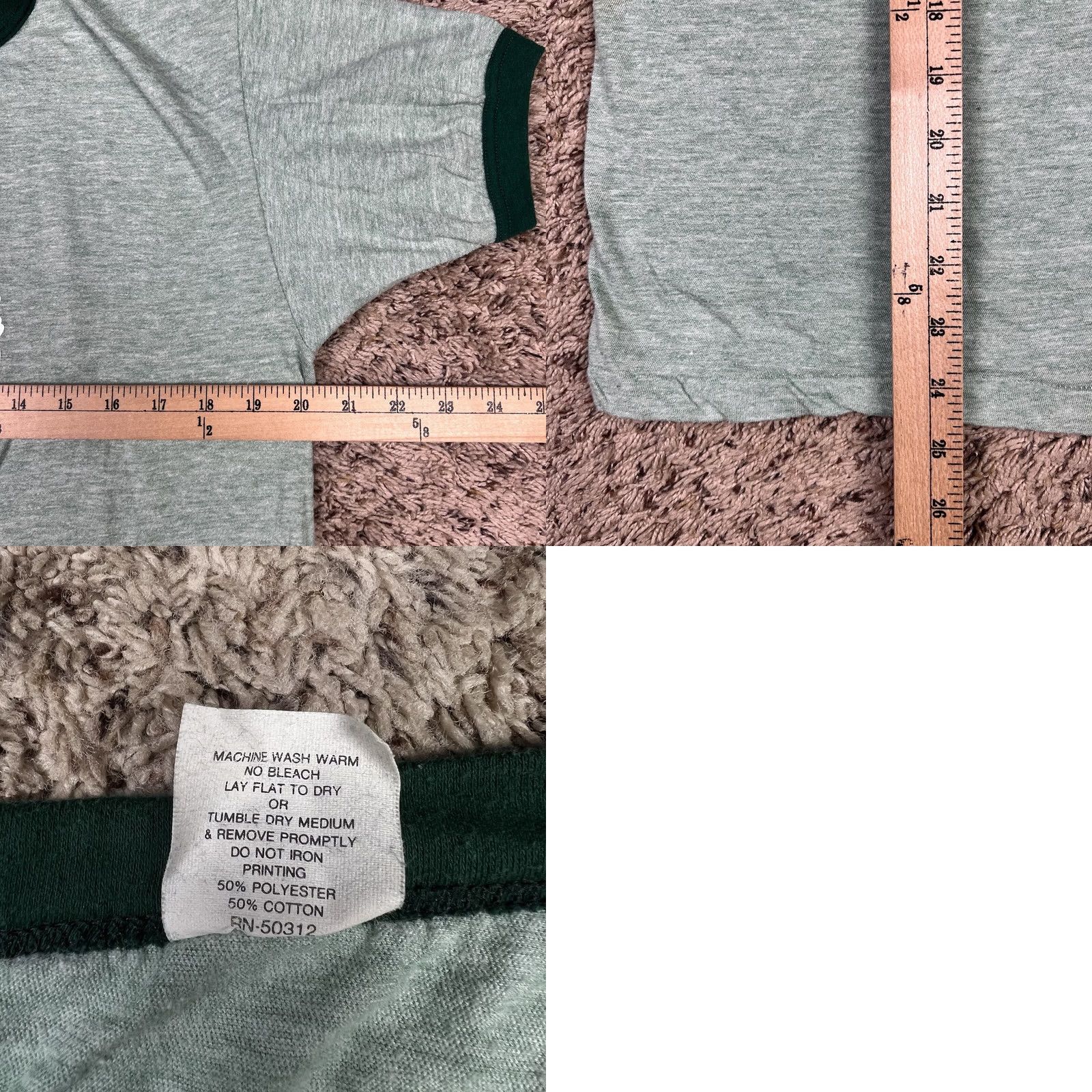 Vintage VINTAGE Capco T-Shirt Mens M Green 50/50 Dad Graphic 80s 90s Ringer Crew Neck Short Sleeve Made USA Mens Size US M / EU 48-50 / 2 - 8 Thumbnail