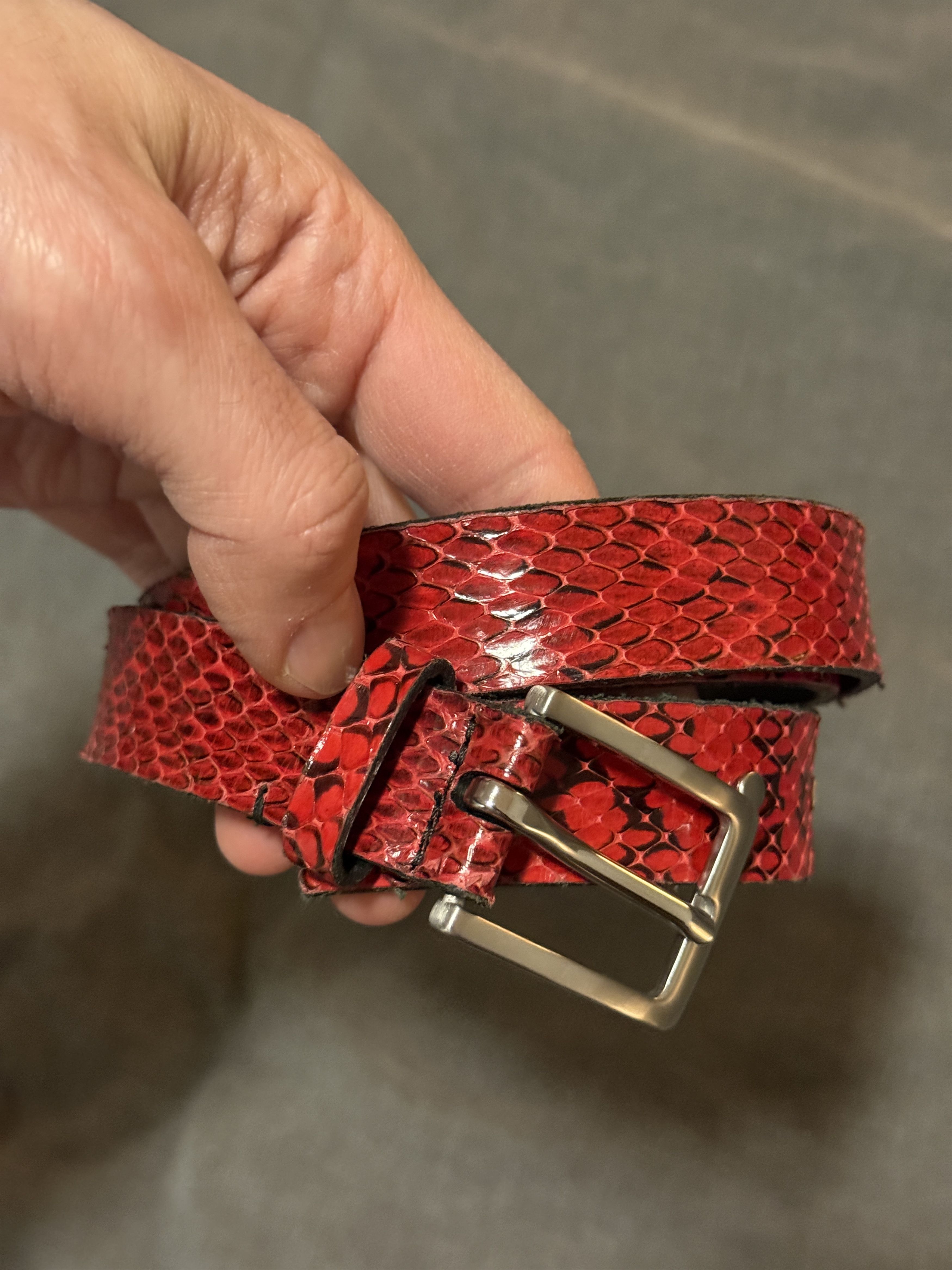 Other Karmuel Young red leather belt Size ONE SIZE - 1 Thumbnail