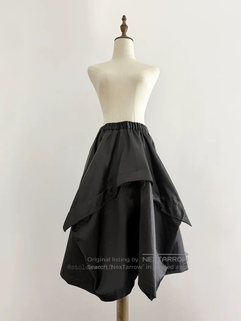 Comme des Garcons Comme Des Garcons size S 3D silhouette frayed hem skirt Size 22" - 7 Thumbnail