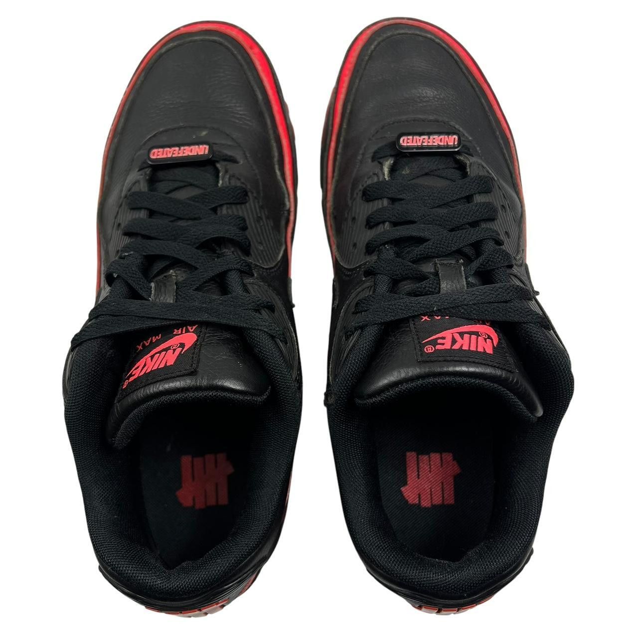 Nike × Undefeated Nike UNDFTD Air Max 90 Black Solar Red - Size US 9 / EU 42.5 Size US 9 / EU 42 - 5 Thumbnail