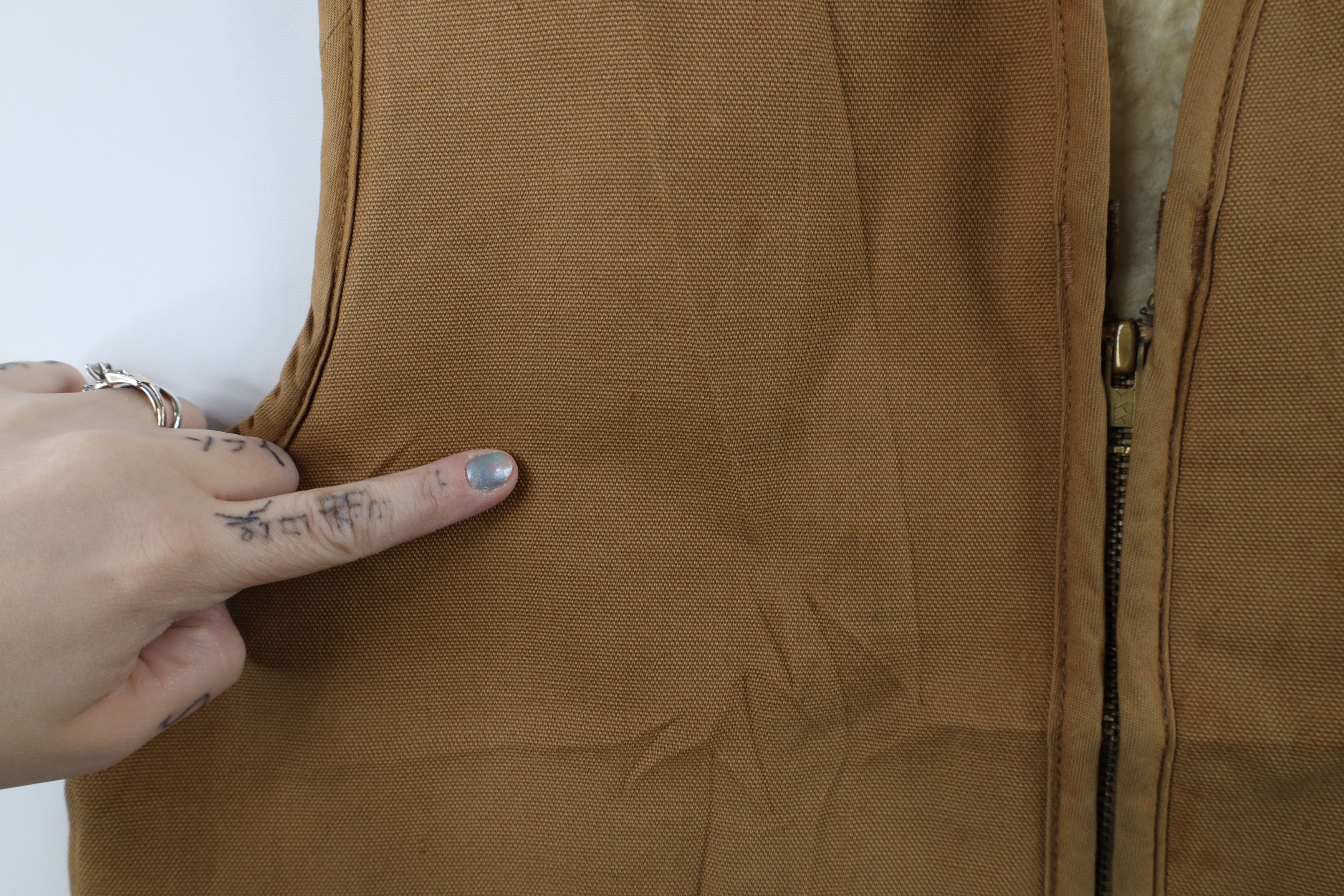 Carhartt × Vintage Vintage 80s Carhartt Fleece Lined Canvas Vest Jacket USA Size US M / EU 48-50 / 2 - 6 Thumbnail